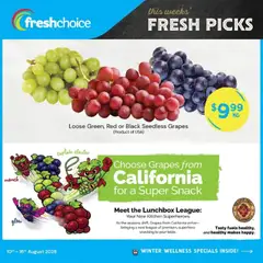 Preview of catalogue FreshChoice catalogue from shop FreshChoice valid 10 Aug 2026