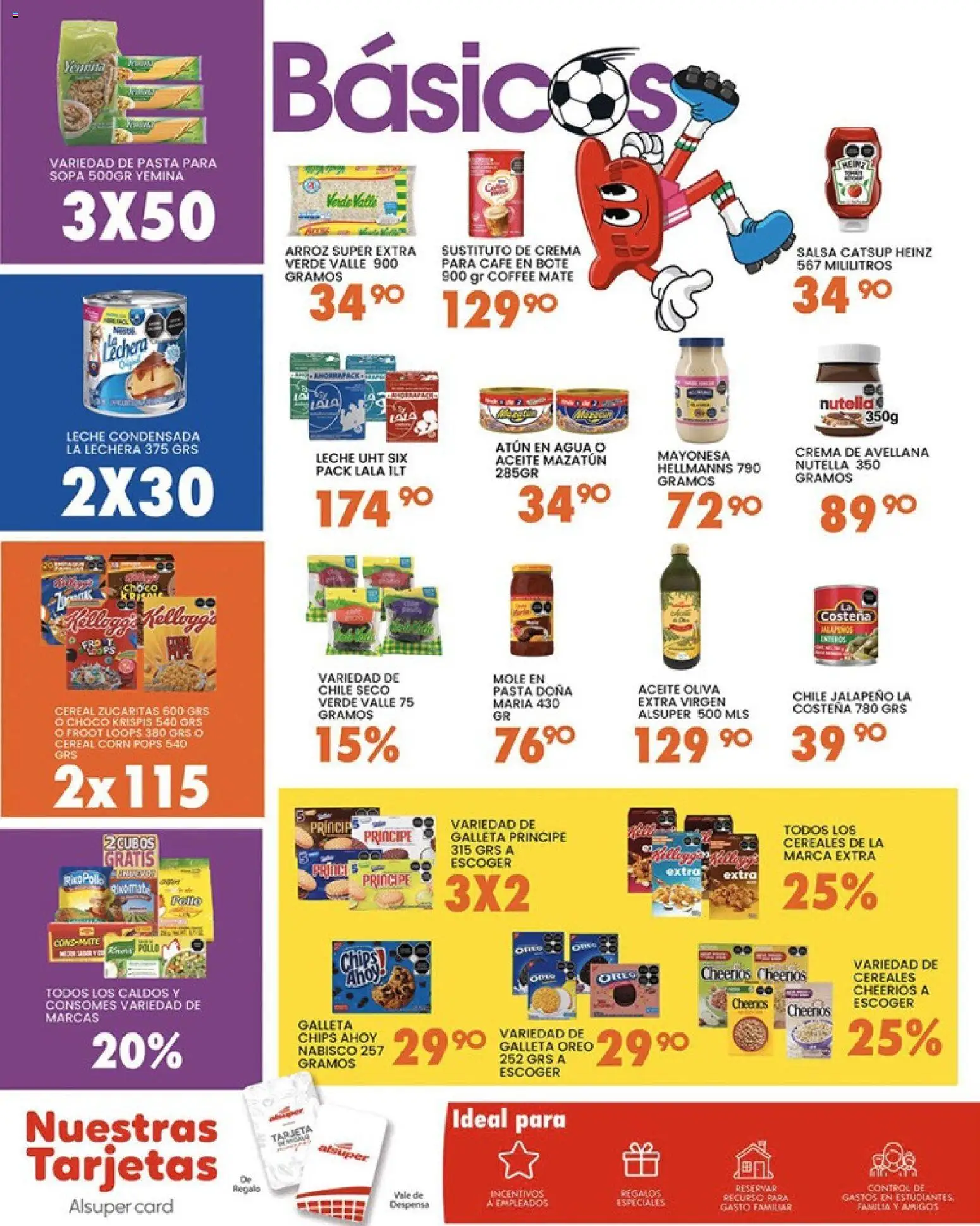 Vista previa las ofertas de la tienda Alsuper - Alsuper folleto desde el 12/06/2026 - Café, Agua, Leche, Cereales, Atún, Sopa, Despensa, Kétchup