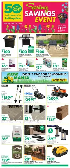 Un aperçu du dépliant Kent weekly flyer - NS du magasin Kent est valide à partir 30 avr. 2026