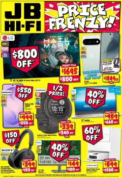 Preview of catalogue JB Hi-Fi Price Frenzy from shop JB Hi-Fi valid 13/08/2026