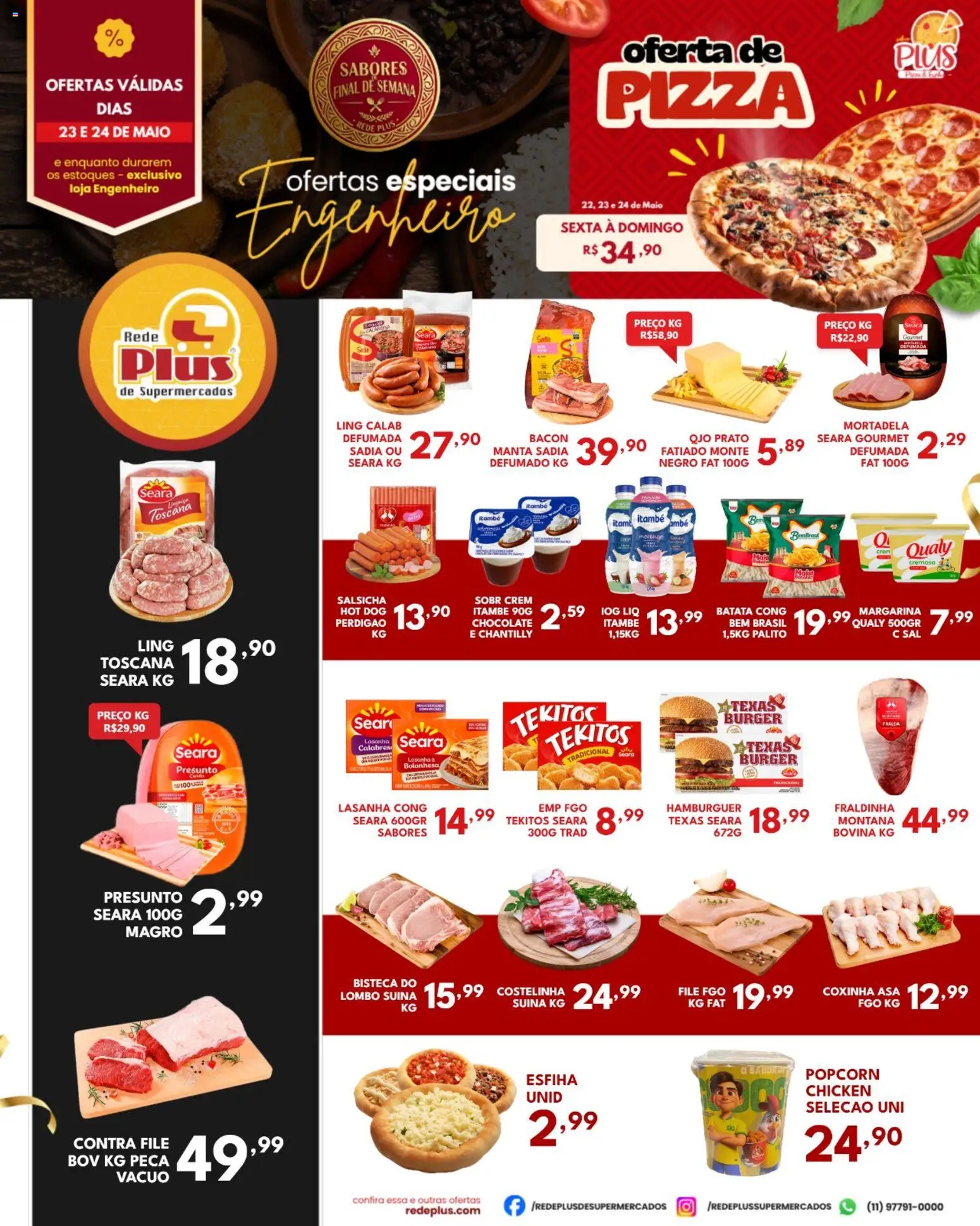 Pré-Visualização do folheto "Rede Plus Supermercados - Ofertas da semana" da loja Rede Plus Supermercados válido a partir de 23/05/2026