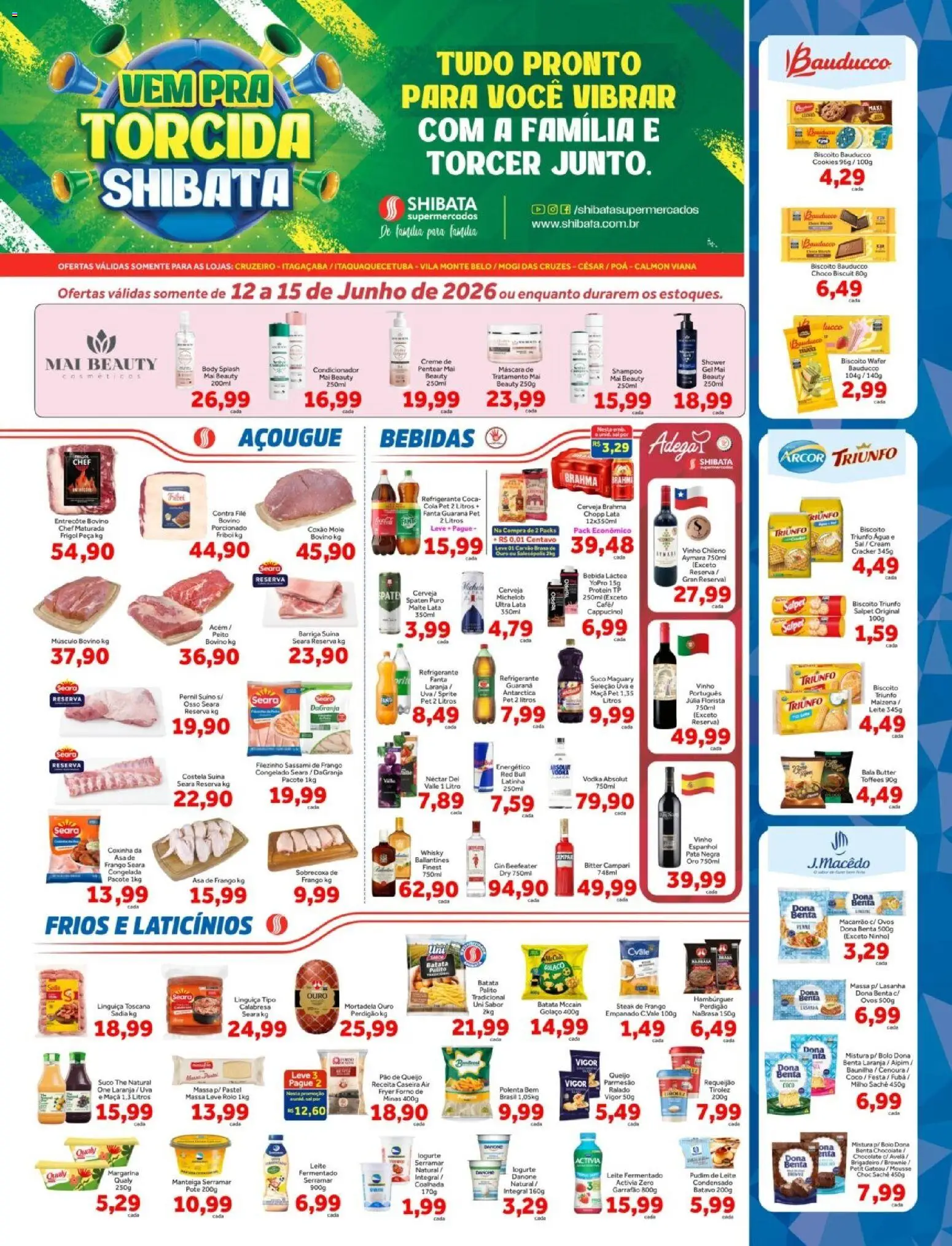 Pré-Visualização do folheto "Shibata ofertas Cruzeiro, Itaqua, Mogi César e Poá" da loja Shibata válido a partir de 12/06/2026
