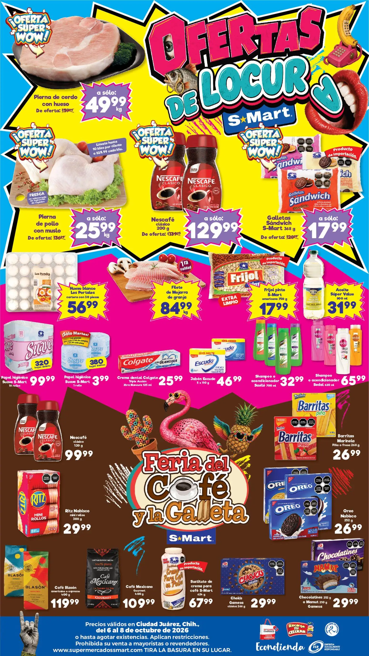 Vista previa las ofertas de la tienda S-Mart - S-Mart folleto Juárez desde el 06/10/2026 