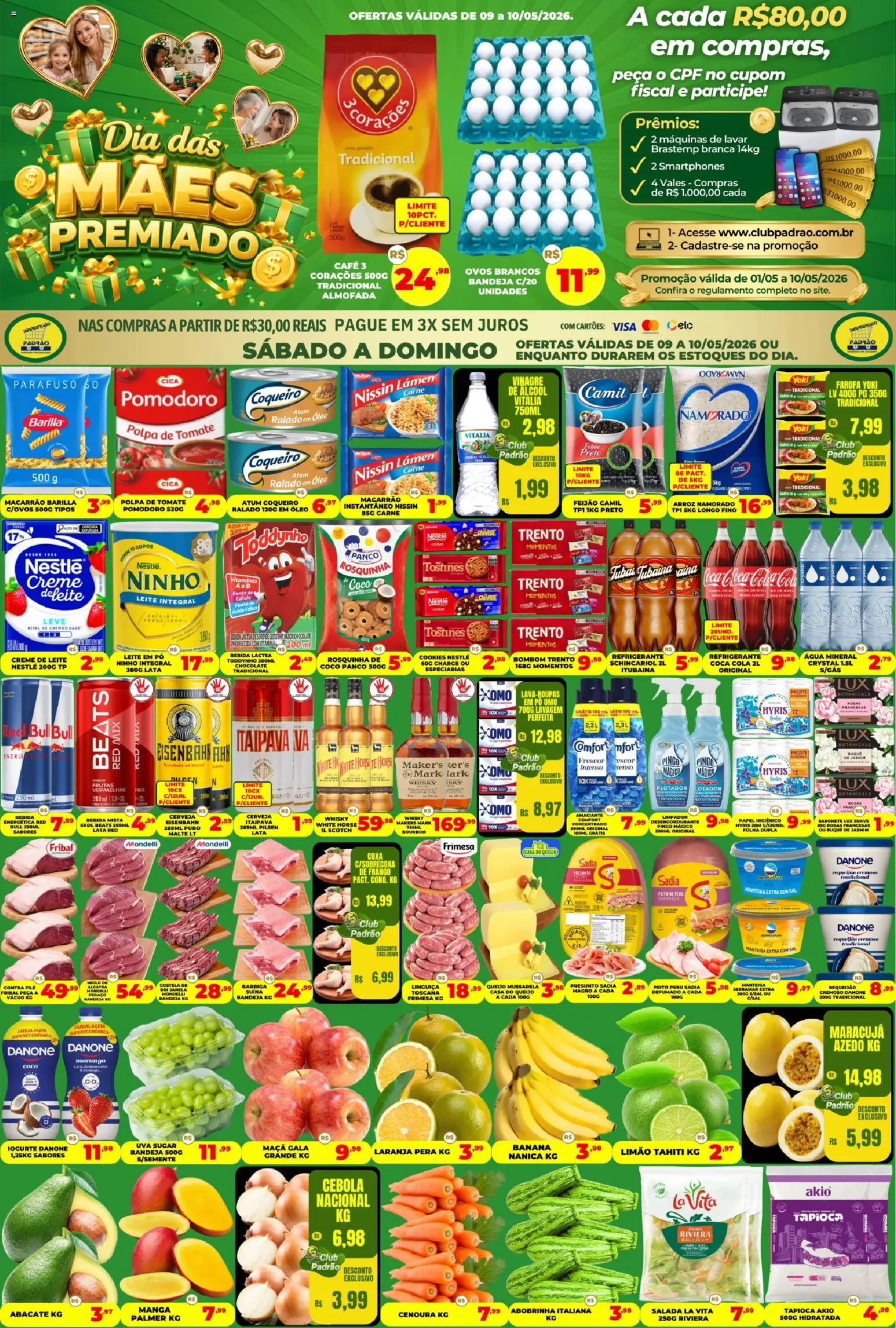 Pré-Visualização do folheto "Supermercado Padrão - Ofertas da semana" da loja Supermercado Padrão válido a partir de 09/05/2026