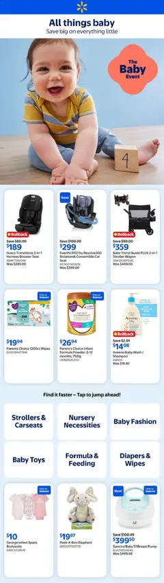 Preview of leaflet Walmart flyer - All things baby from shop Walmart is valid from Jun 25, 2026
