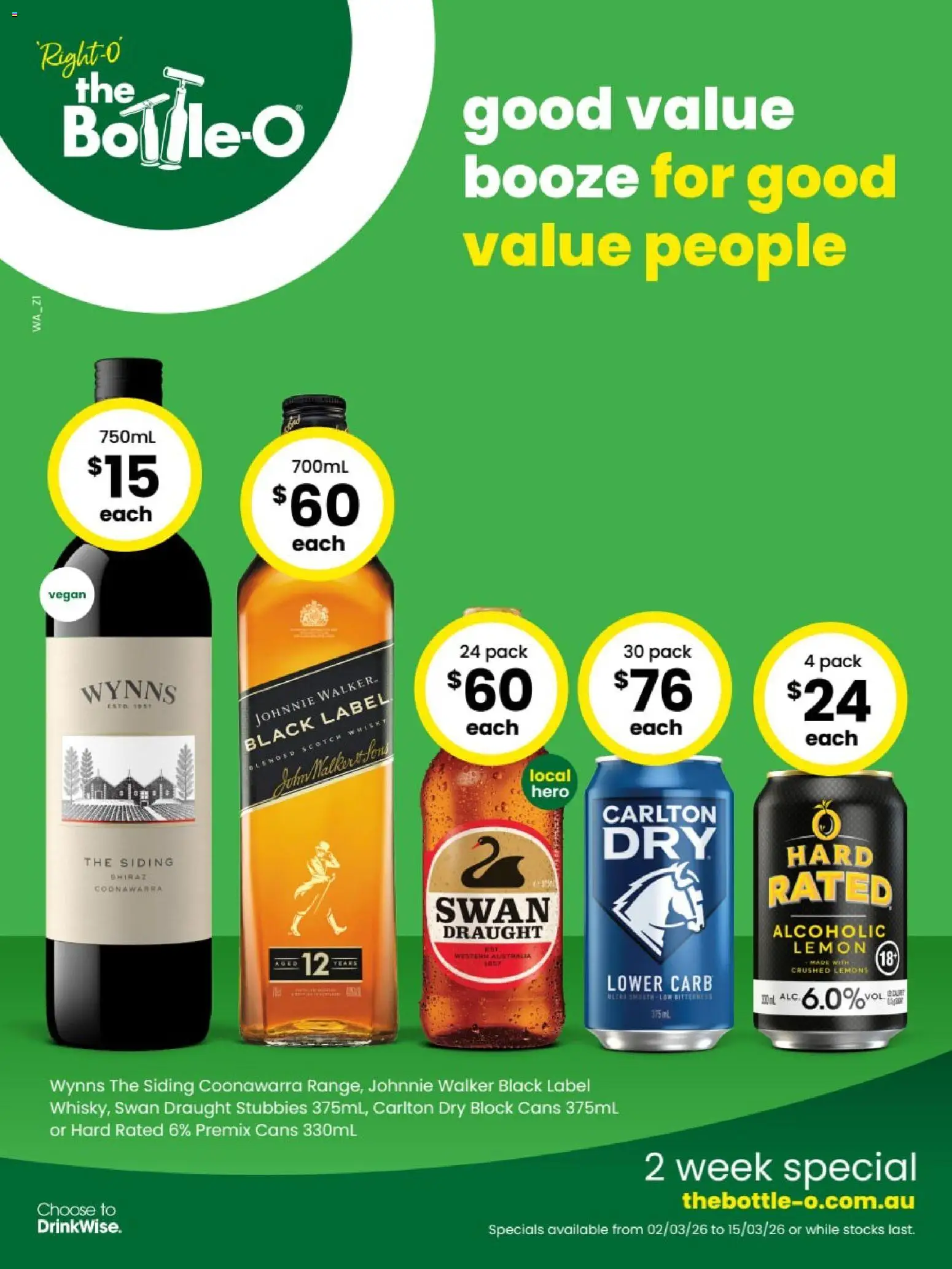 Preview of catalogue The Bottle-O catalogue BAYSWATER from shop The Bottle-O valid 02/03/2026 - Lemon, Scotch, Lemons
