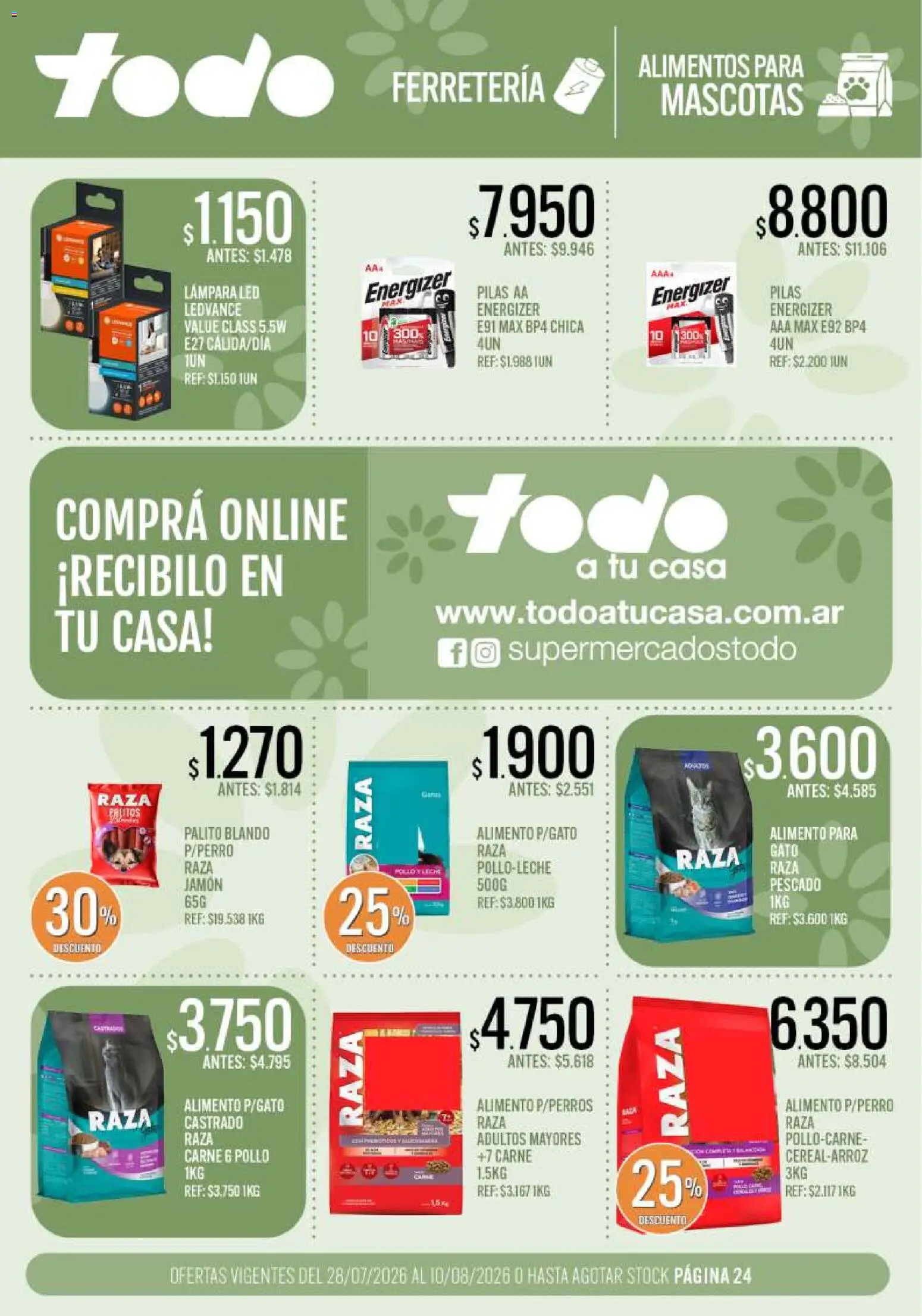 Vista previa del folleto de la tienda Supermercados TODO válido desde el 28/07/2026 
