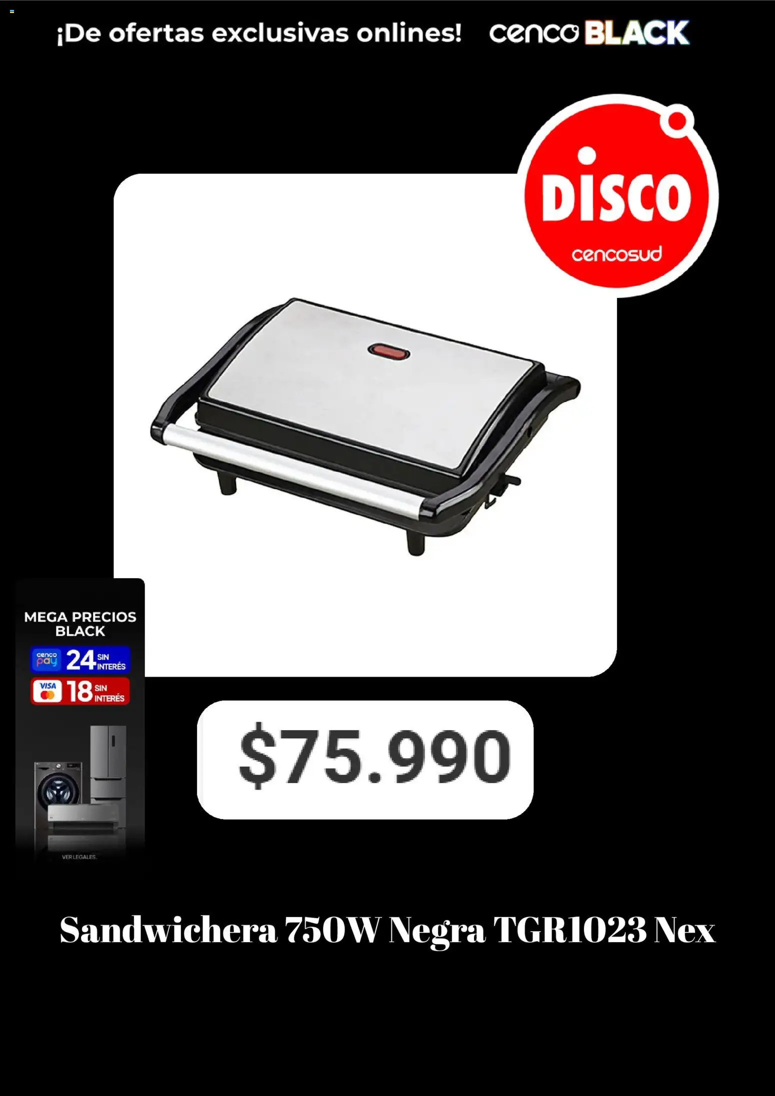 Vista previa del folleto de la tienda Disco válido desde el 28/09/2026 - Disco, Sandwichera