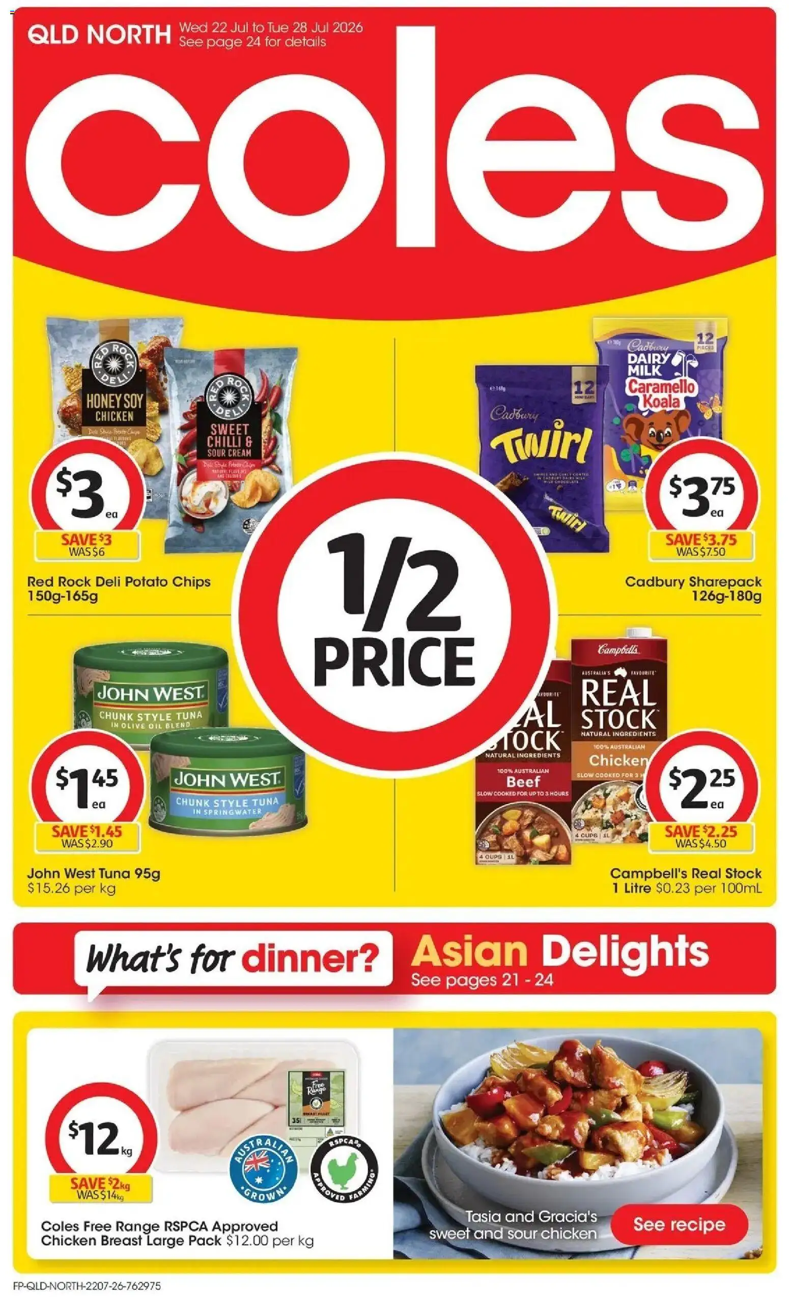 Preview of catalogue Coles catalogue QLD North from shop Coles valid 22/07/2026