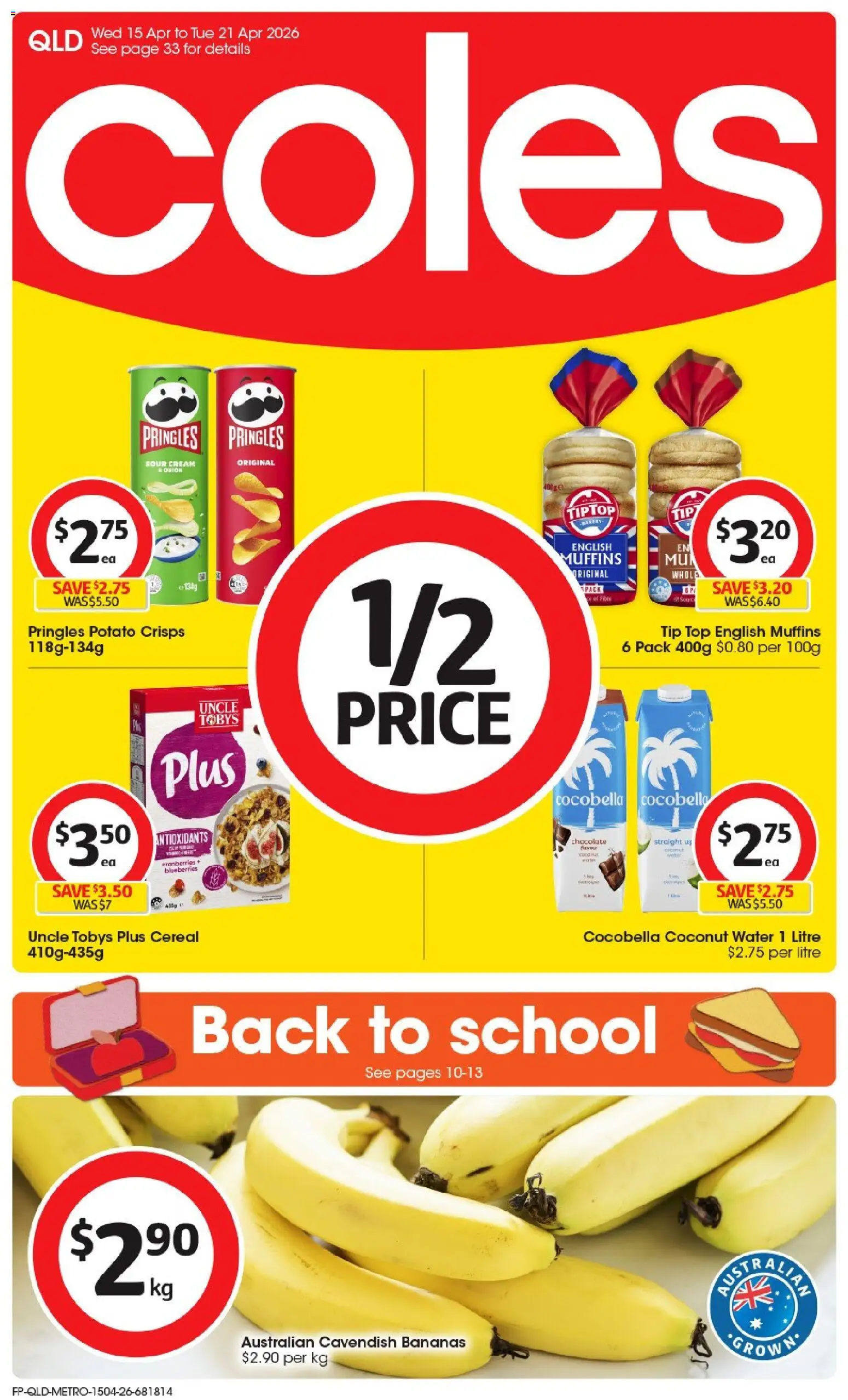 Preview of catalogue Coles catalogue QLD from shop Coles valid 15/04/2026
