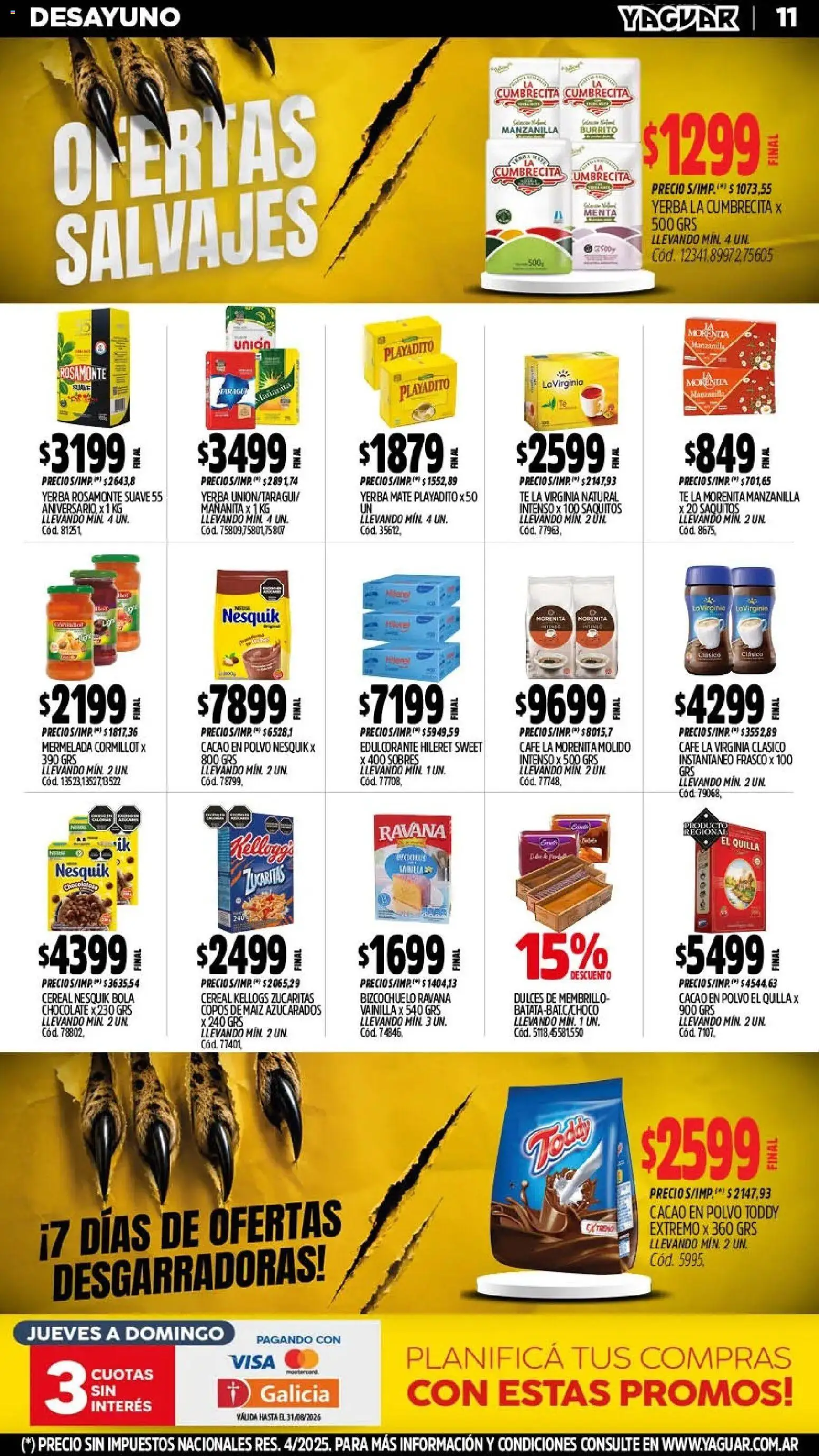 Vista previa del folleto de la tienda Yaguar válido desde el 10/08/2026 
