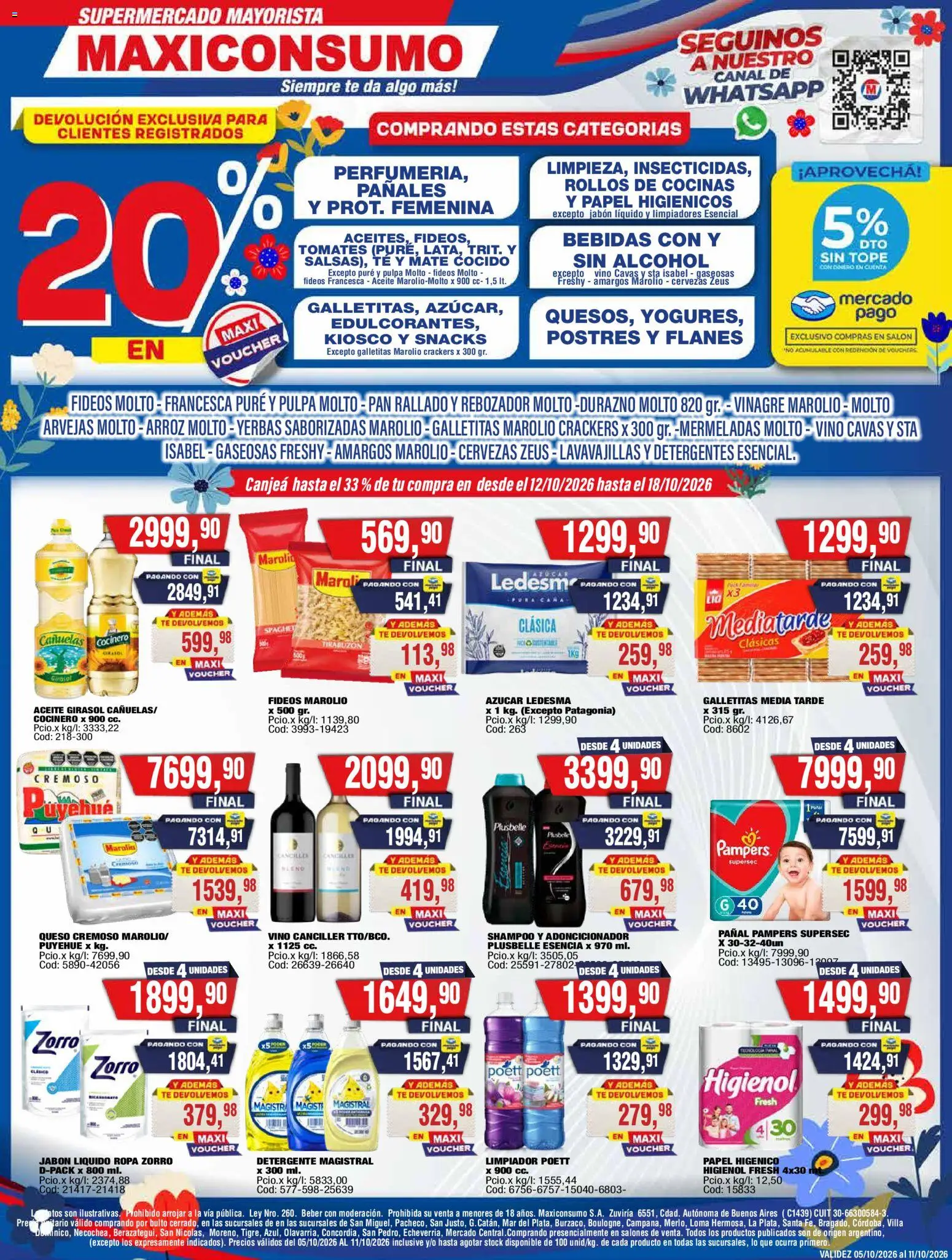 Vista previa del folleto de la tienda Maxiconsumo válido desde el 05/10/2026 
