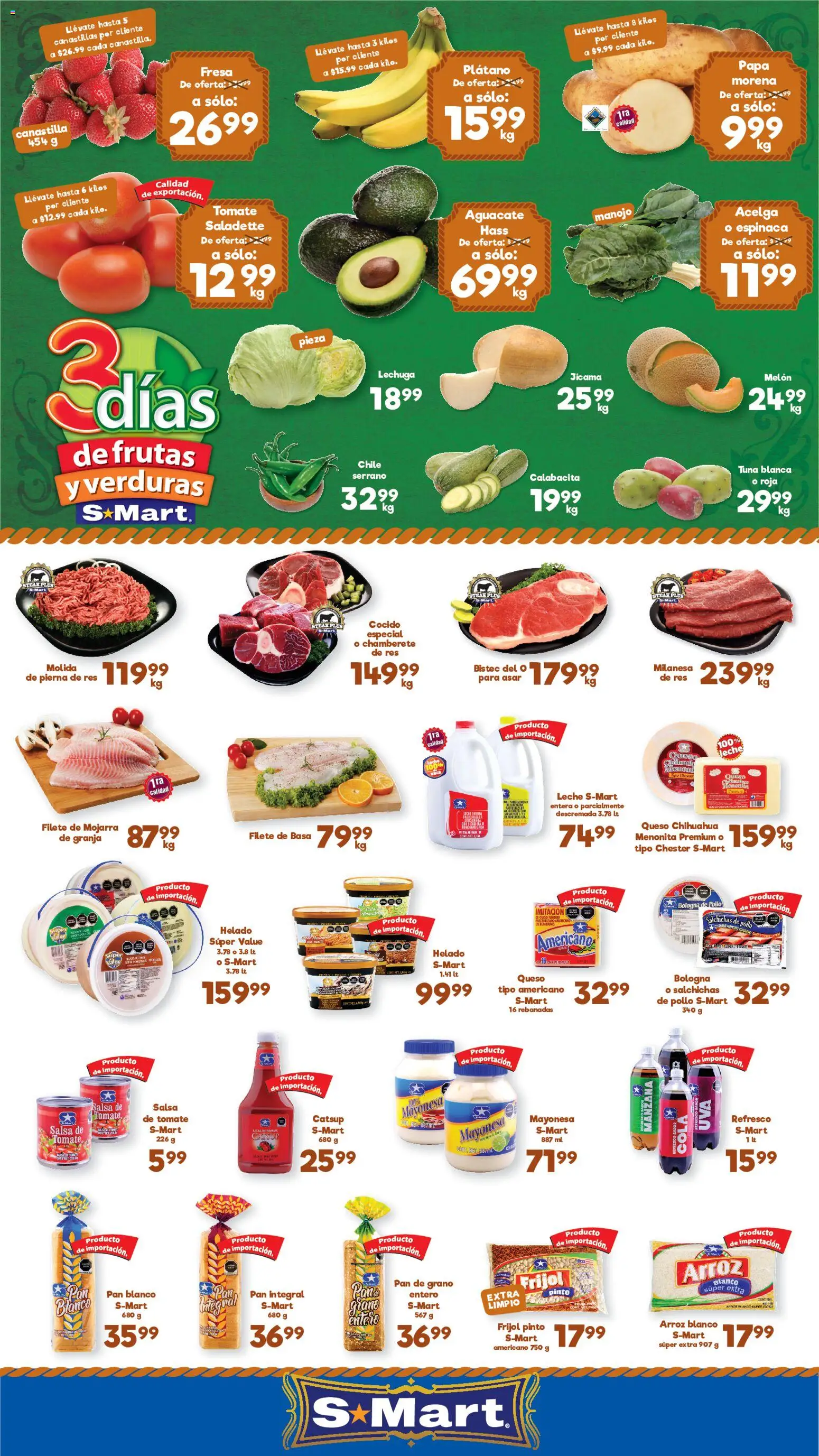 Vista previa las ofertas de la tienda S-Mart - S-Mart folleto Nuevo Laredo desde el 21/07/2026 