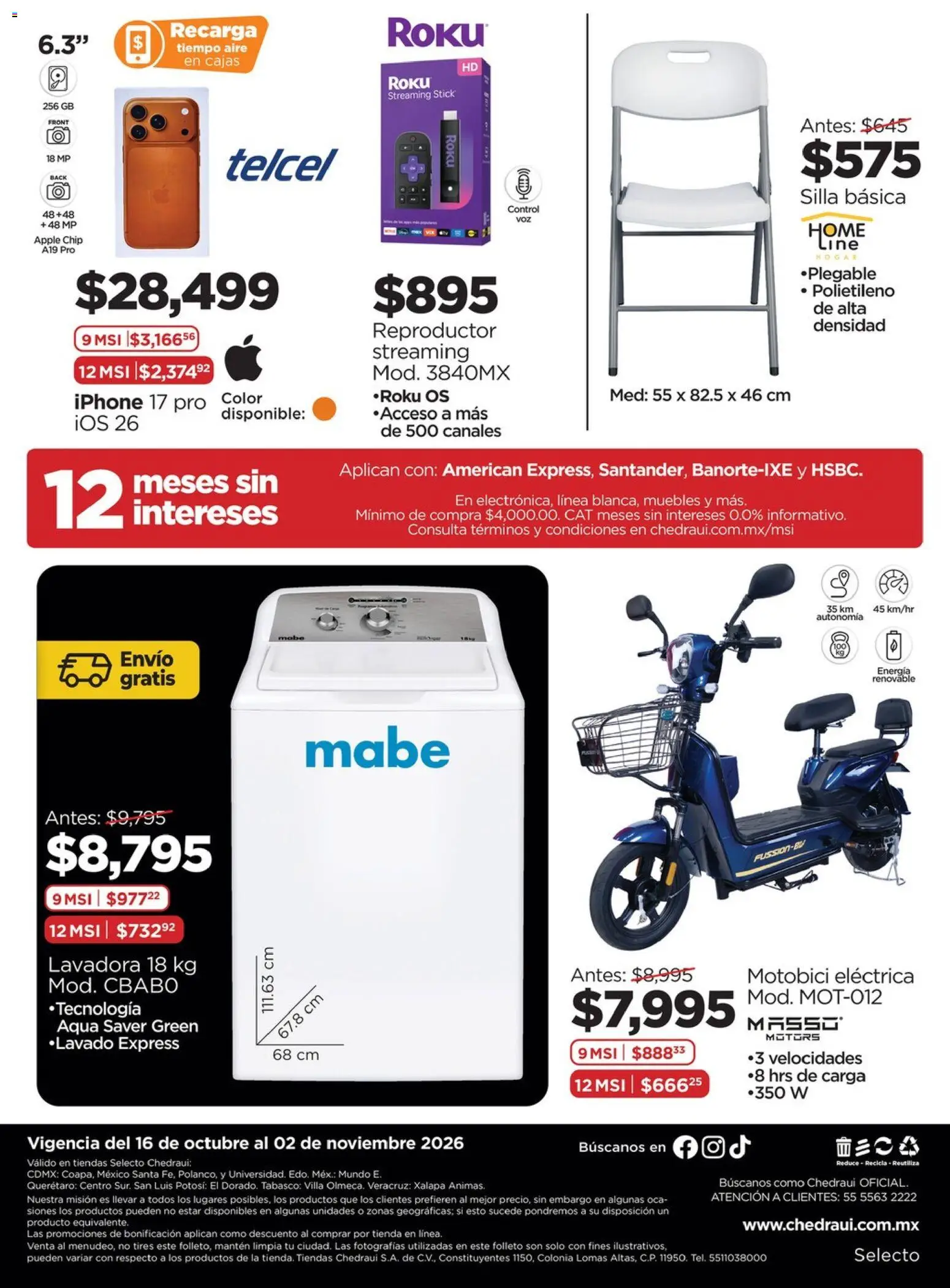 Vista previa las ofertas de la tienda Chedraui - Chedraui folleto Selecto desde el 16/10/2026 
