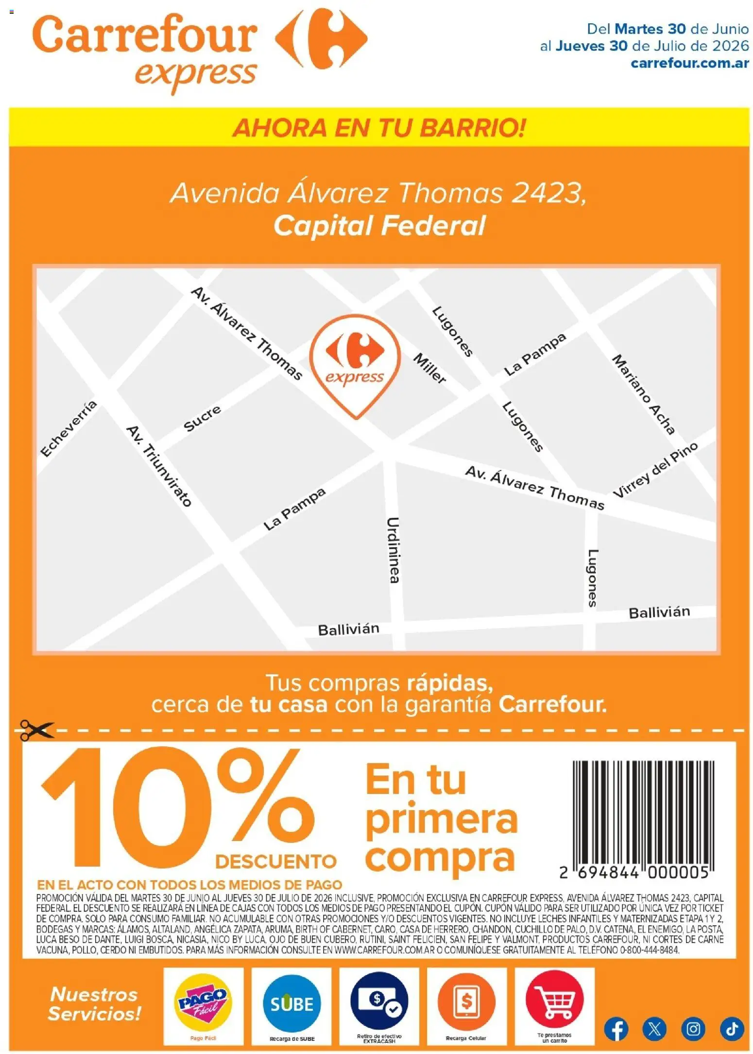 Vista previa del folleto de la tienda Carrefour válido desde el 30/06/2026 