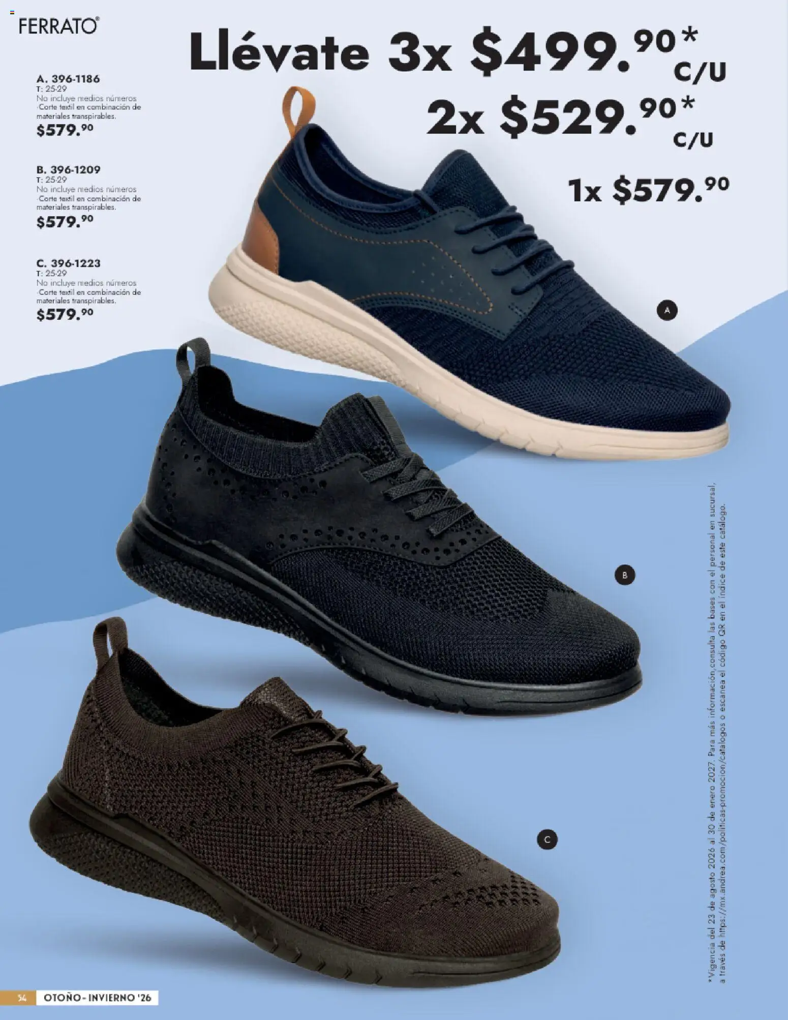 Vista previa las ofertas de la tienda Andrea - Andrea catálogo Calzado Caballero desde el 23/08/2026 