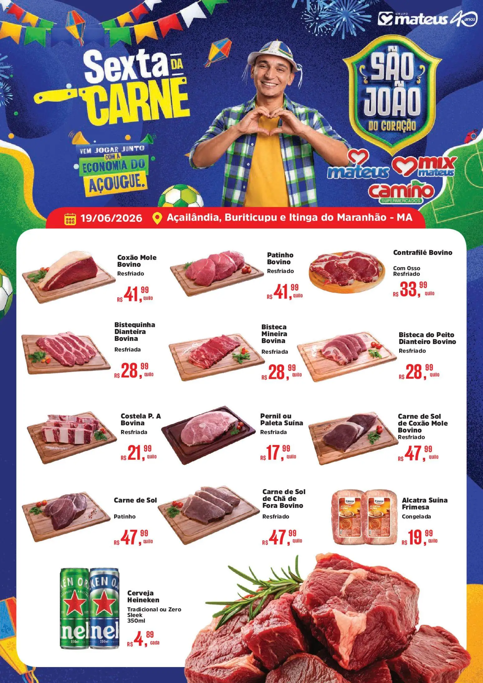 Pré-Visualização do folheto "Mateus ofertas Sexta da Carne" da loja Mateus válido a partir de 19/06/2026