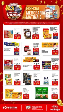Pré-Visualização do folheto "Semar Supermercado ofertas Mercearia e Matinais" da loja Semar Supermercado válido a partir de 22/09/2026