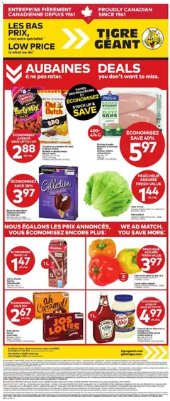 Un aperçu du dépliant Giant Tiger weekly flyer / circulaire du magasin Giant Tiger est valide à partir 29 juill. 2026