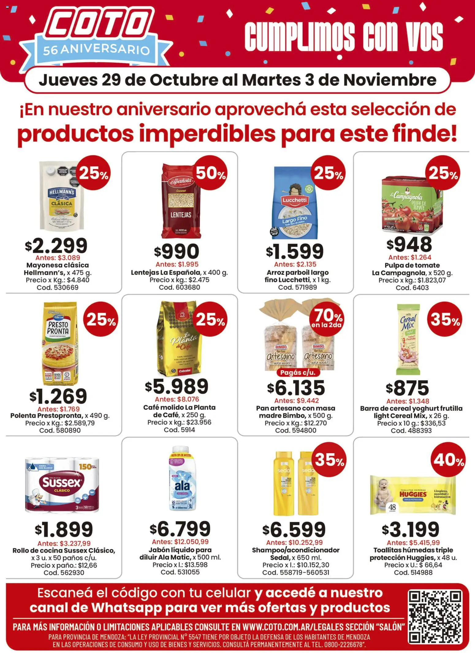 Vista previa del folleto de la tienda Coto válido desde el 29/10/2026 