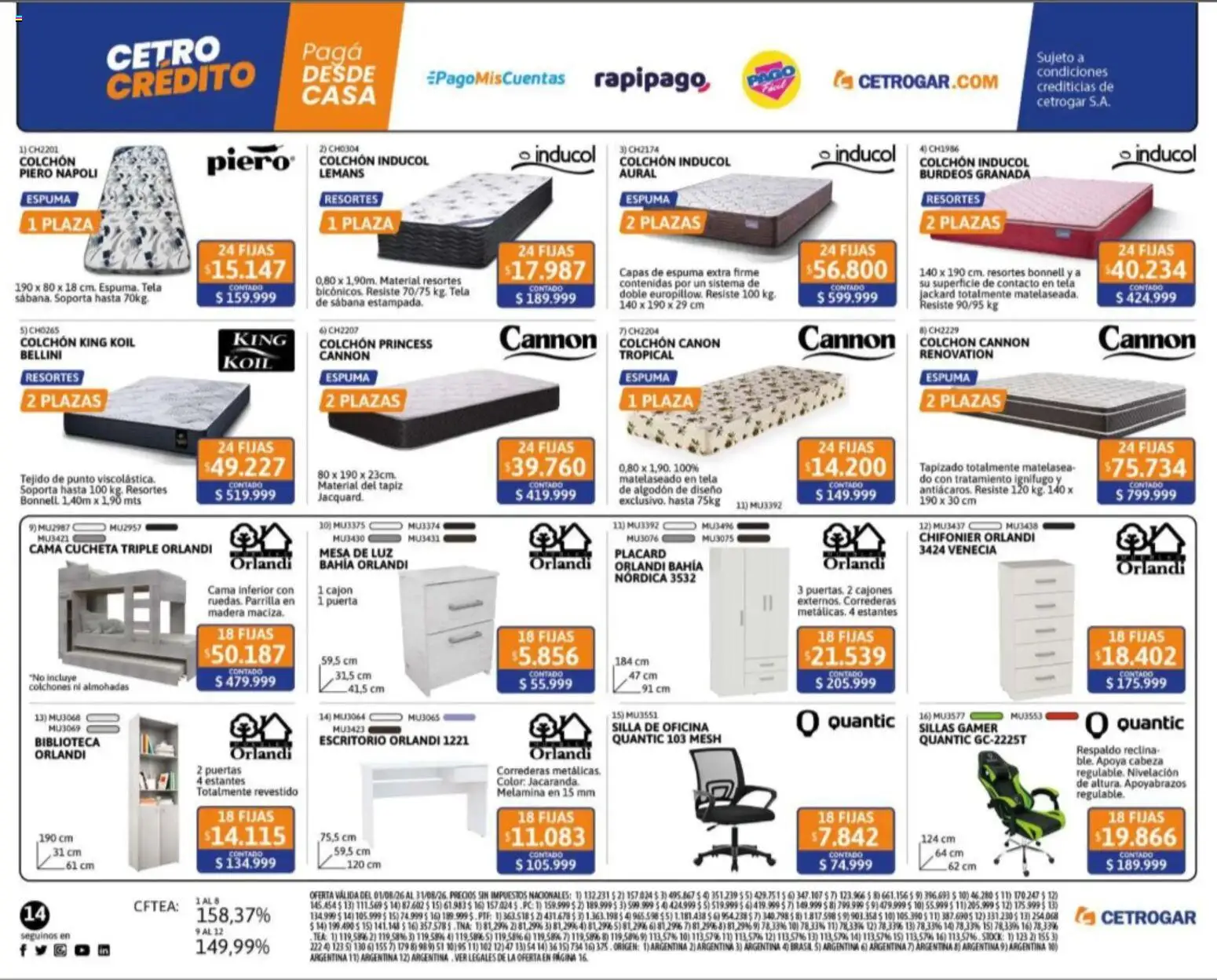 Vista previa del folleto de la tienda Cetrogar válido desde el 04/08/2026 