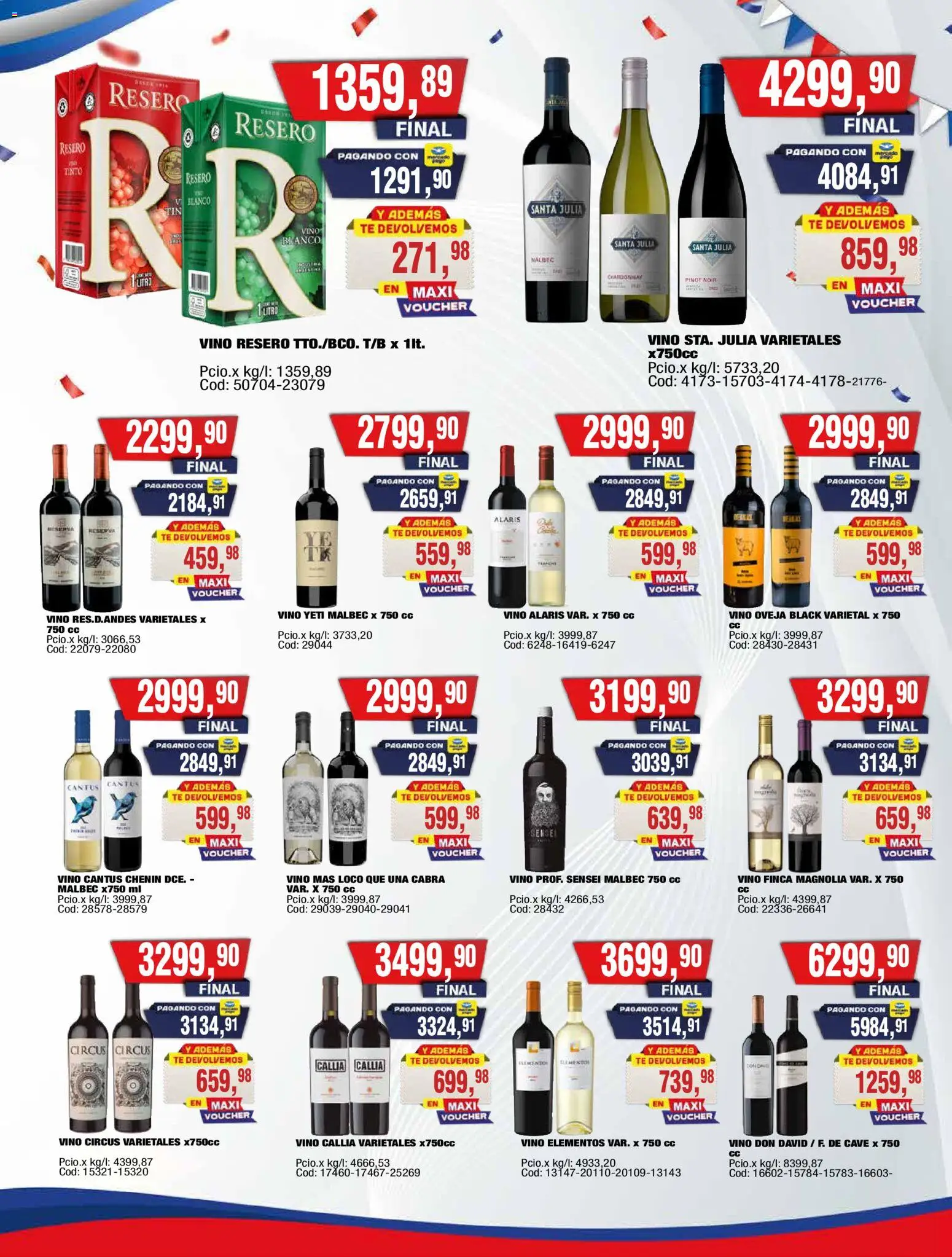 Vista previa del folleto de la tienda Maxiconsumo válido desde el 10/08/2026 - Té, Vino