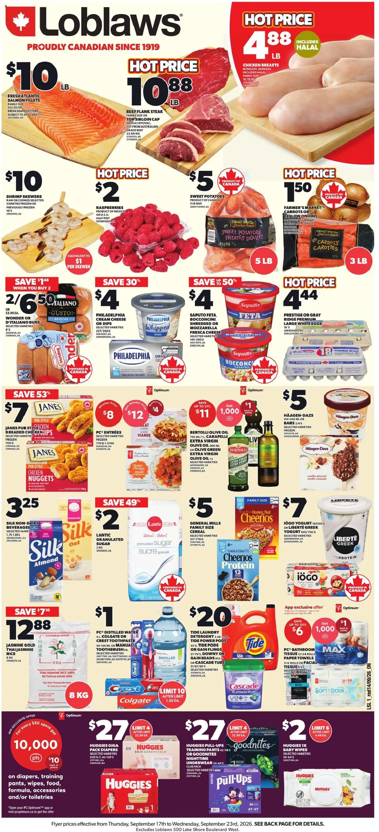 Preview of leaflet Loblaws weekly flyer / circulaire from shop Loblaws is valid from Sep 17, 2026