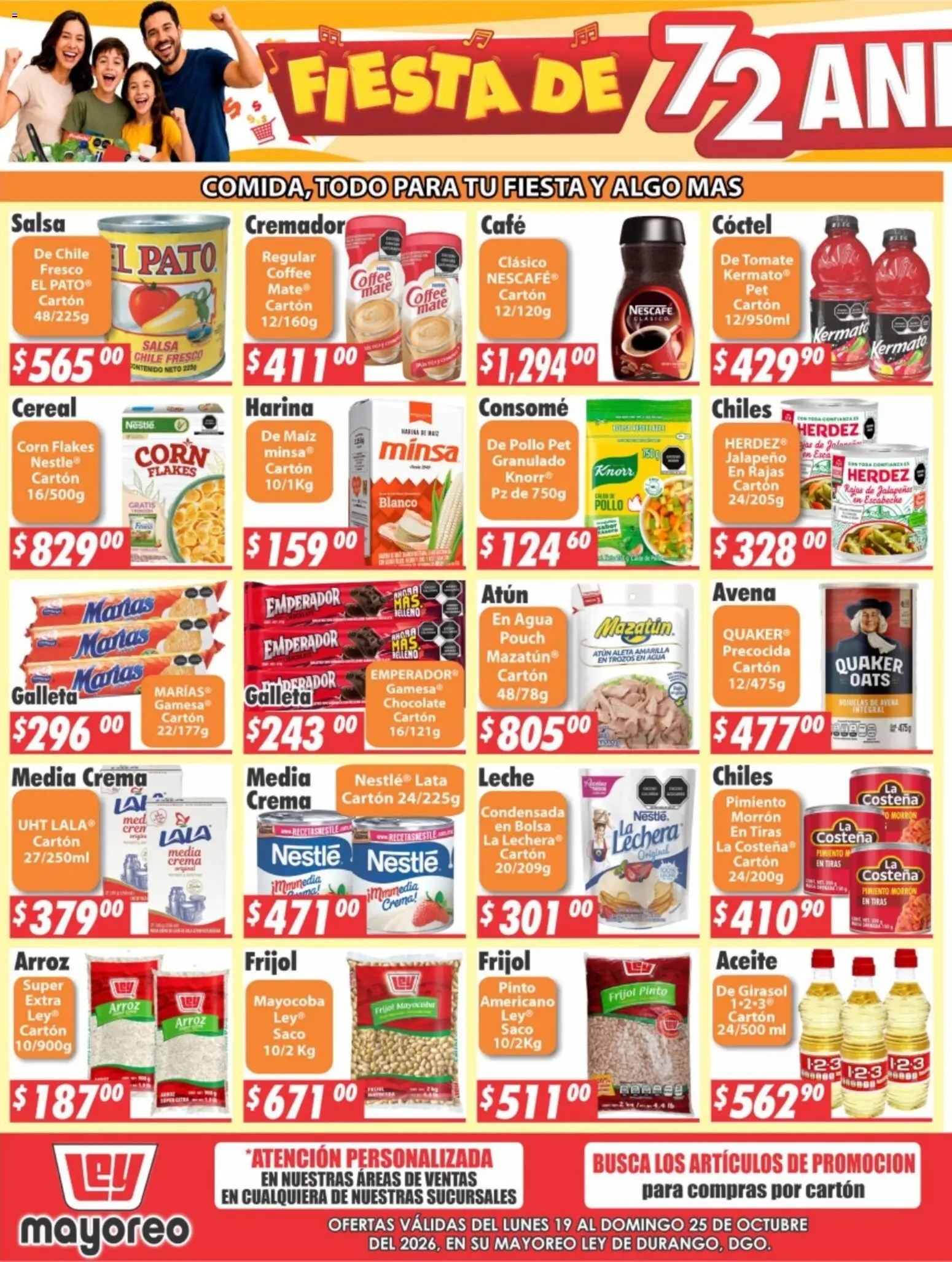 Vista previa las ofertas de la tienda Casa Ley - Casa Ley folleto Durango desde el 19/10/2026 