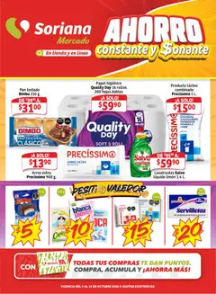 Vista previa las ofertas de la tienda Soriana - Soriana folleto Mercado Ahorro constante y sonante desde el 09/10/2026 