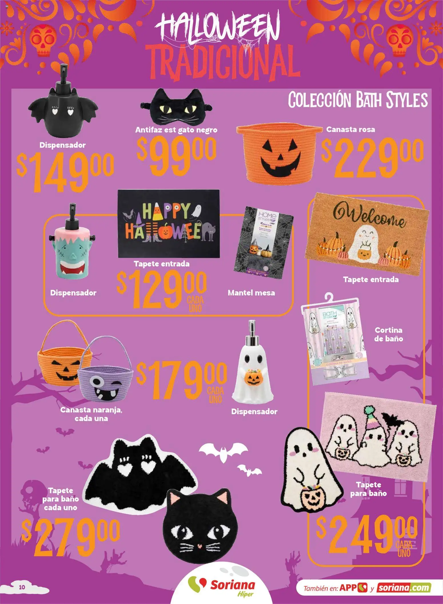 Vista previa las ofertas de la tienda Soriana - Soriana Halloween y Día de muertos Híper Nacional desde el 08/09/2026 