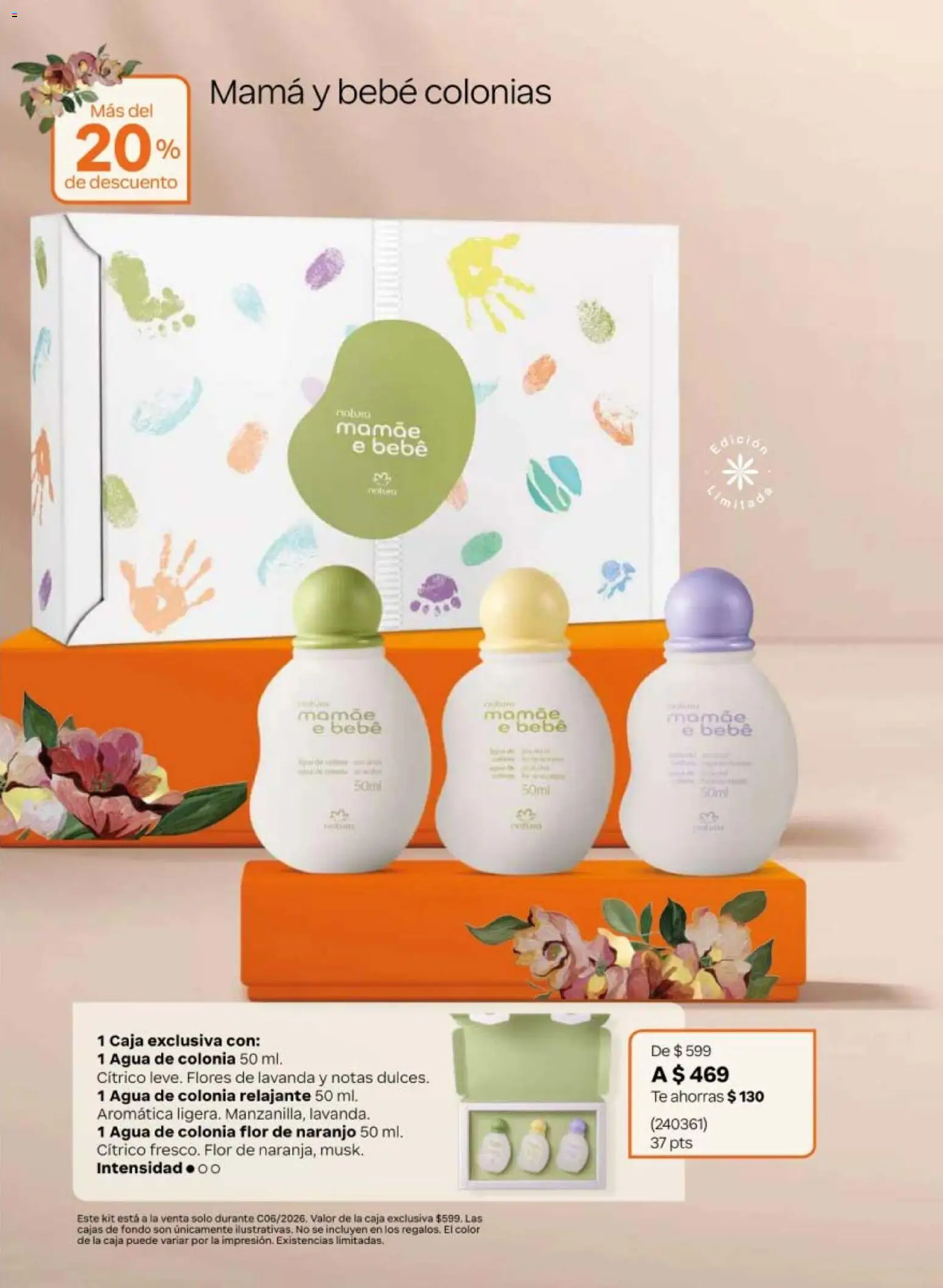 Vista previa las ofertas de la tienda Natura - Natura campaña 6 2026 desde el 02/04/2026 - Flores, Agua, Té, Caja