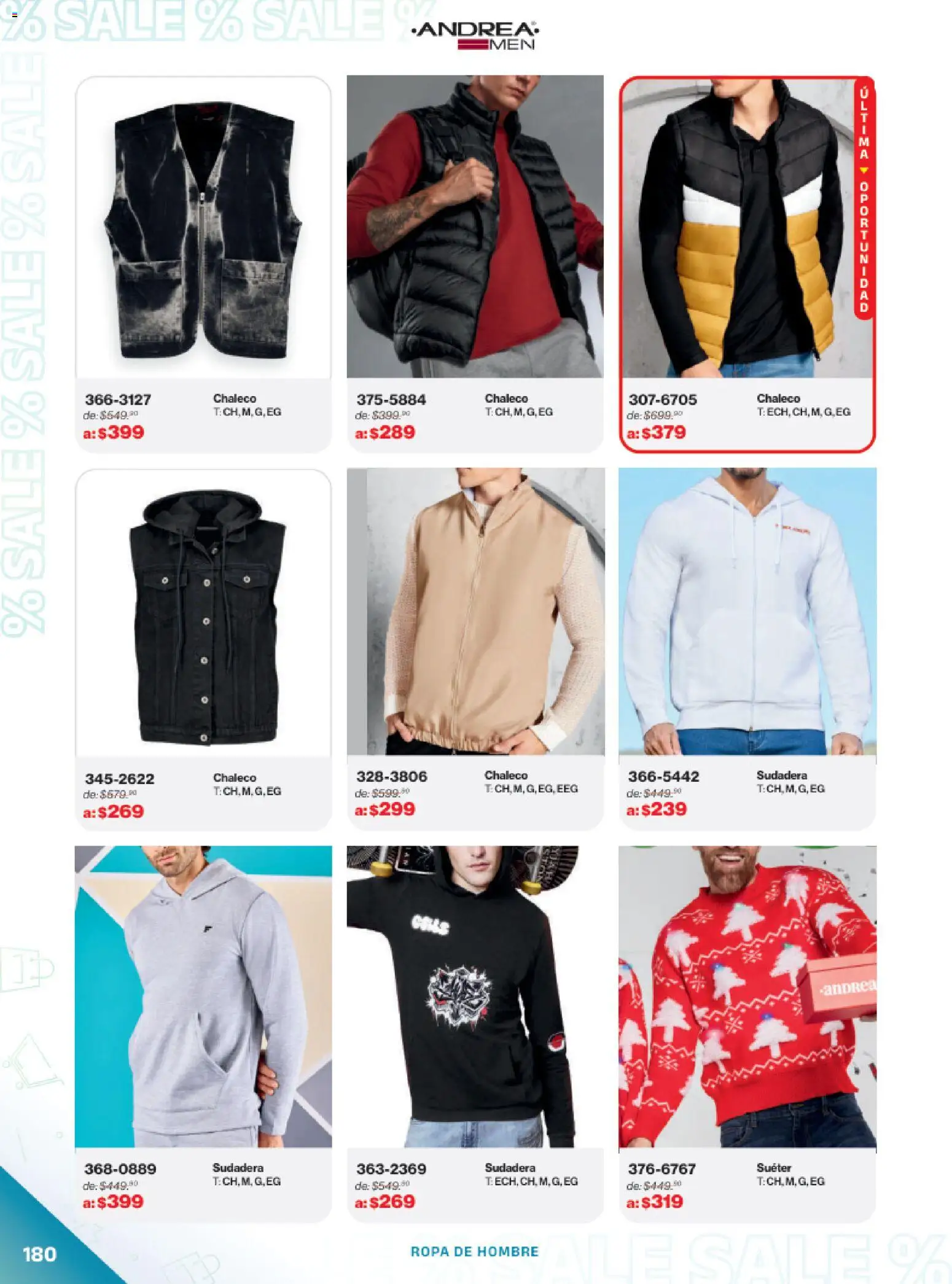 Vista previa las ofertas de la tienda Andrea - Catálogo Outlet desde el 21/12/2025 - Ropa, Sudadera, Suéter, Chaleco