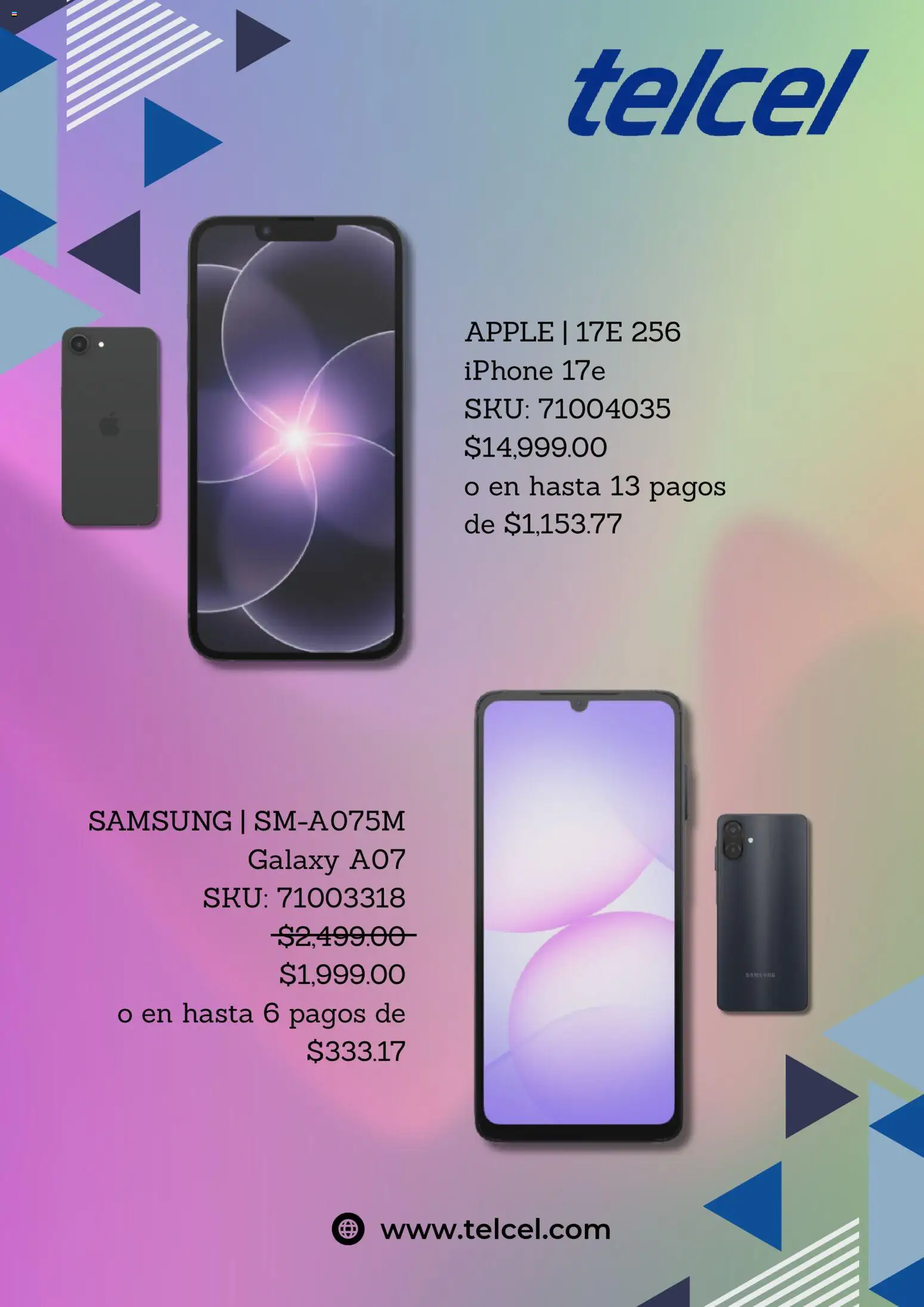 Vista previa las ofertas de la tienda Telcel - Telcel catálogo desde el 01/04/2026 