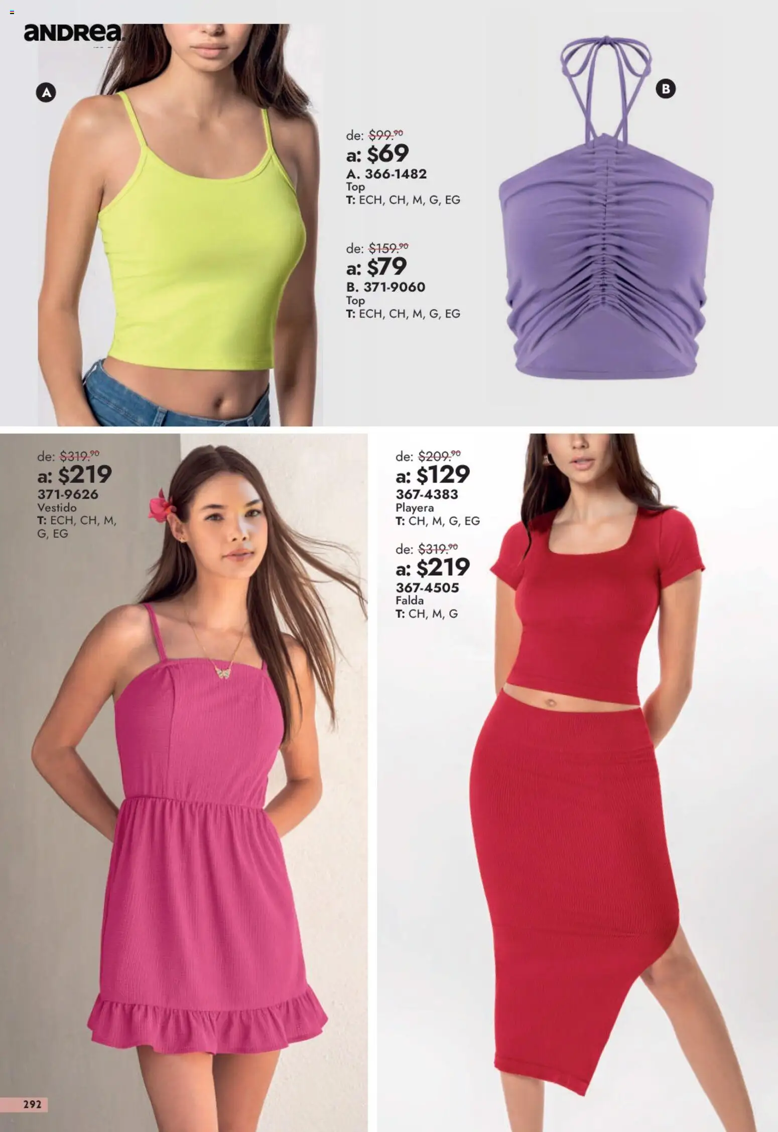 Vista previa las ofertas de la tienda Andrea - Andrea catálogo Outlet desde el 13/09/2026 