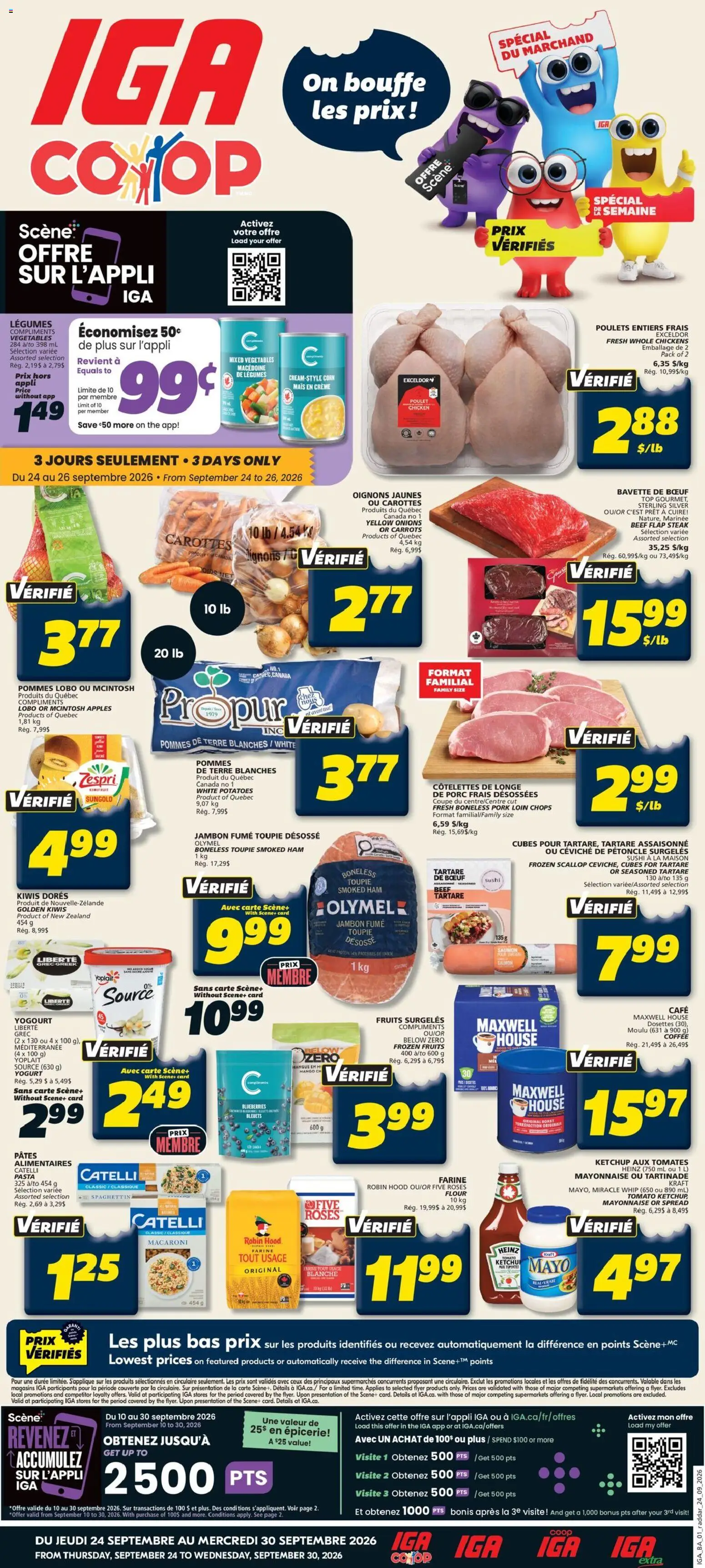 Preview of leaflet IGA weekly flyer / circulaire from shop IGA is valid from Sep 24, 2026