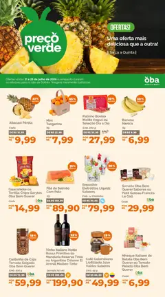 Pré-Visualização do folheto "Oba Hortifruti - Ofertas da semana" da loja Oba Hortifruti válido a partir de 21/07/2026