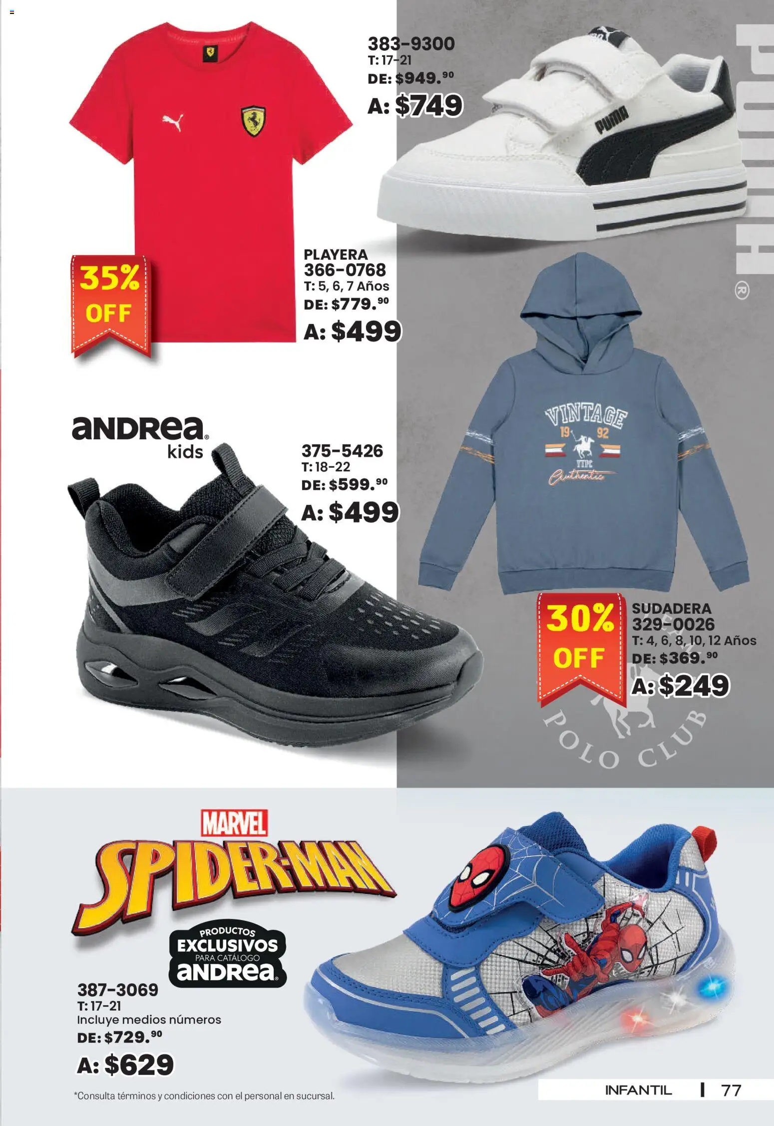 Vista previa las ofertas de la tienda Andrea - Andrea catálogo Sport desde el 30/08/2026 