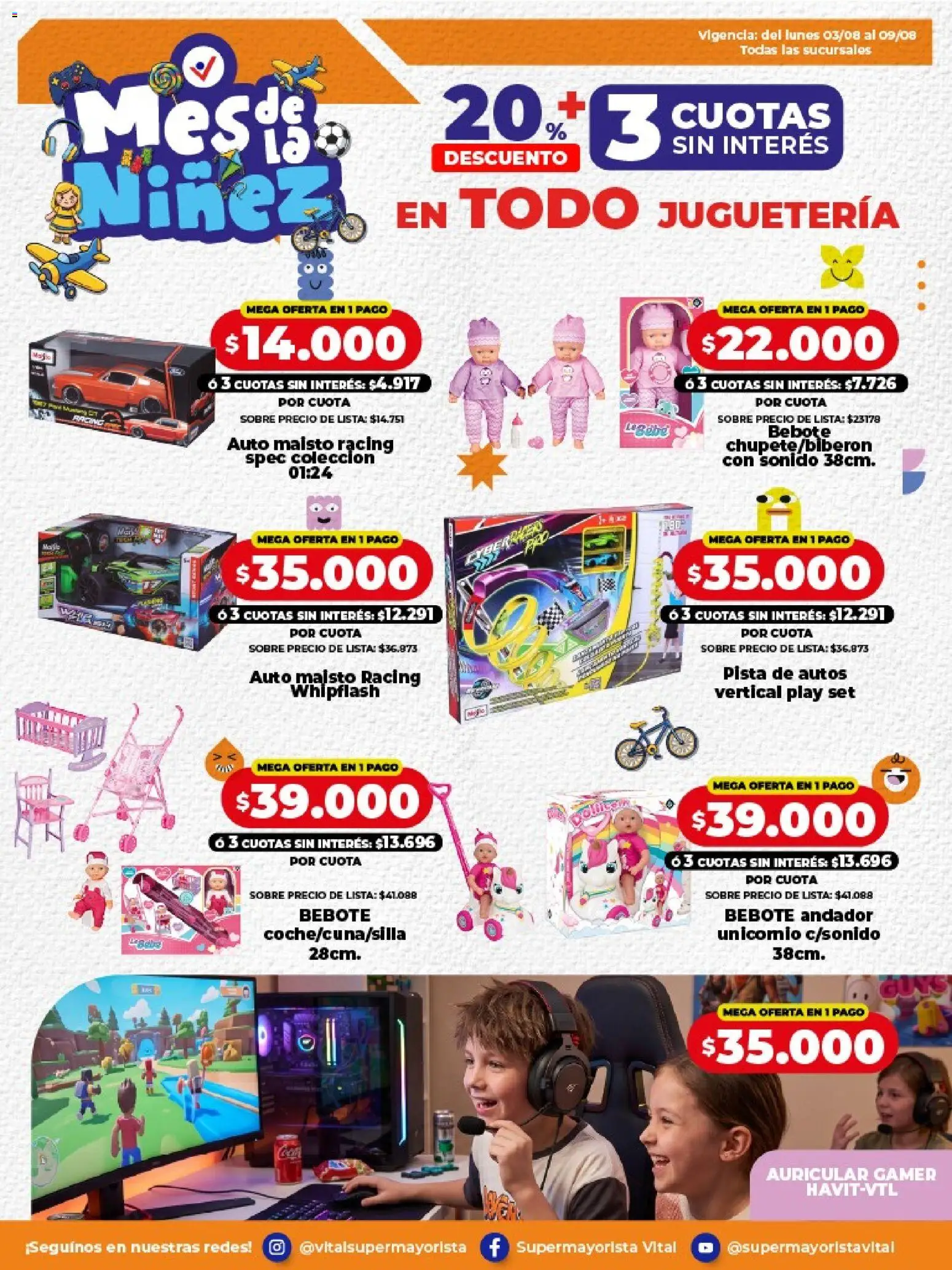 Vista previa del folleto de la tienda Vital válido desde el 03/08/2026 