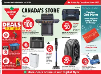 Un aperçu du dépliant Canadian Tire weekly flyer du magasin Canadian Tire est valide à partir 9 juill. 2026