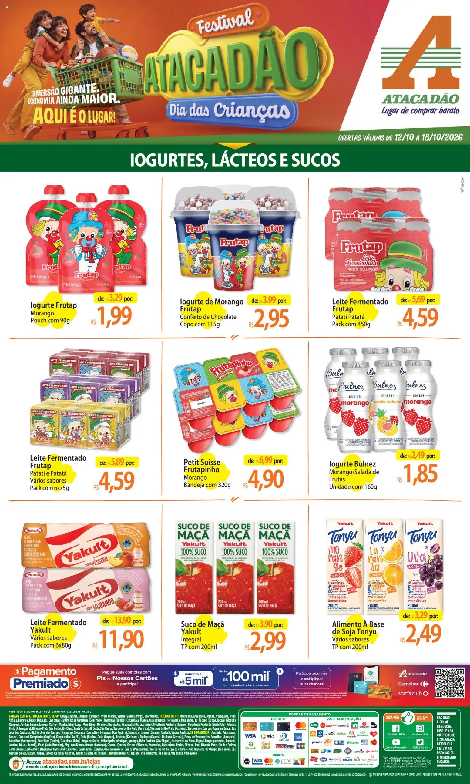 Pré-Visualização do folheto "Atacadão ofertas - SP" da loja Atacadão válido a partir de 12/10/2026