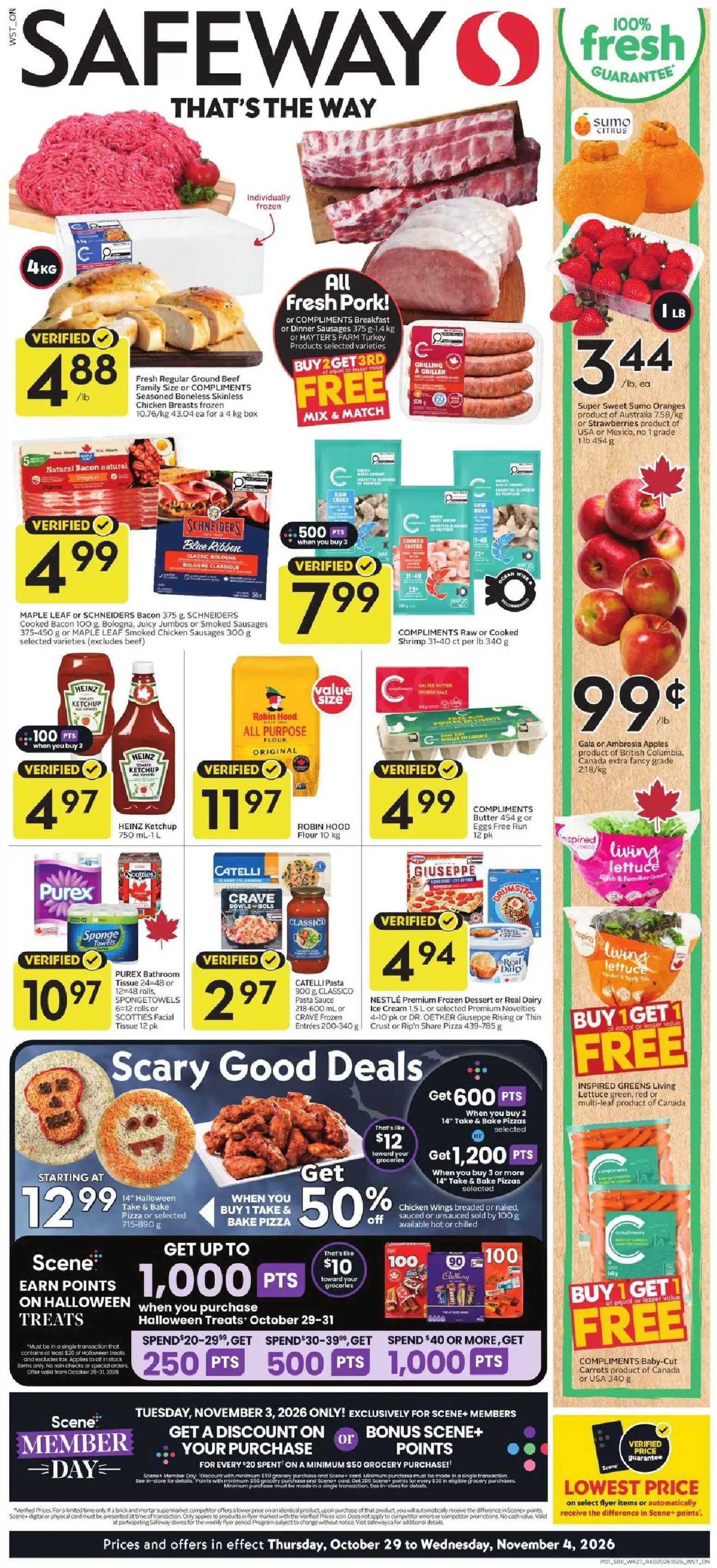 Preview of leaflet Safeway weekly flyer / circulaire from shop Safeway is valid from Oct 29, 2026