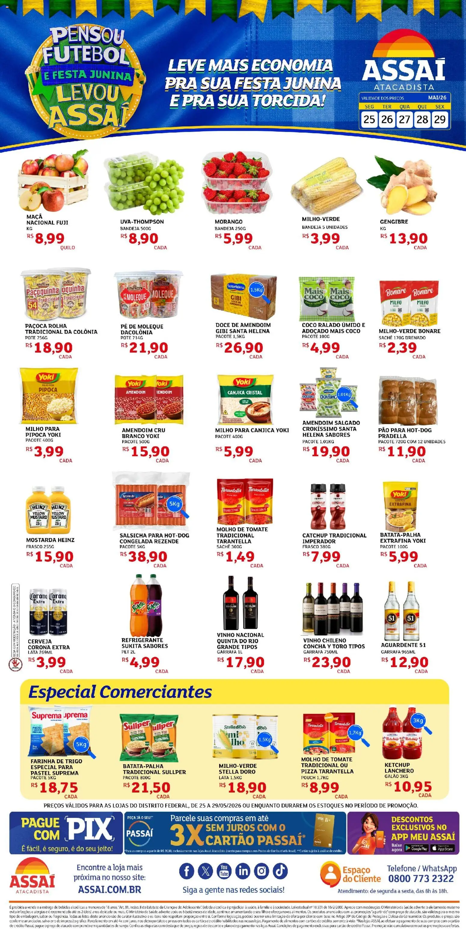 Pré-Visualização do folheto "Assaí Atacadista ofertas - DF" da loja Assaí Atacadista válido a partir de 26/05/2026