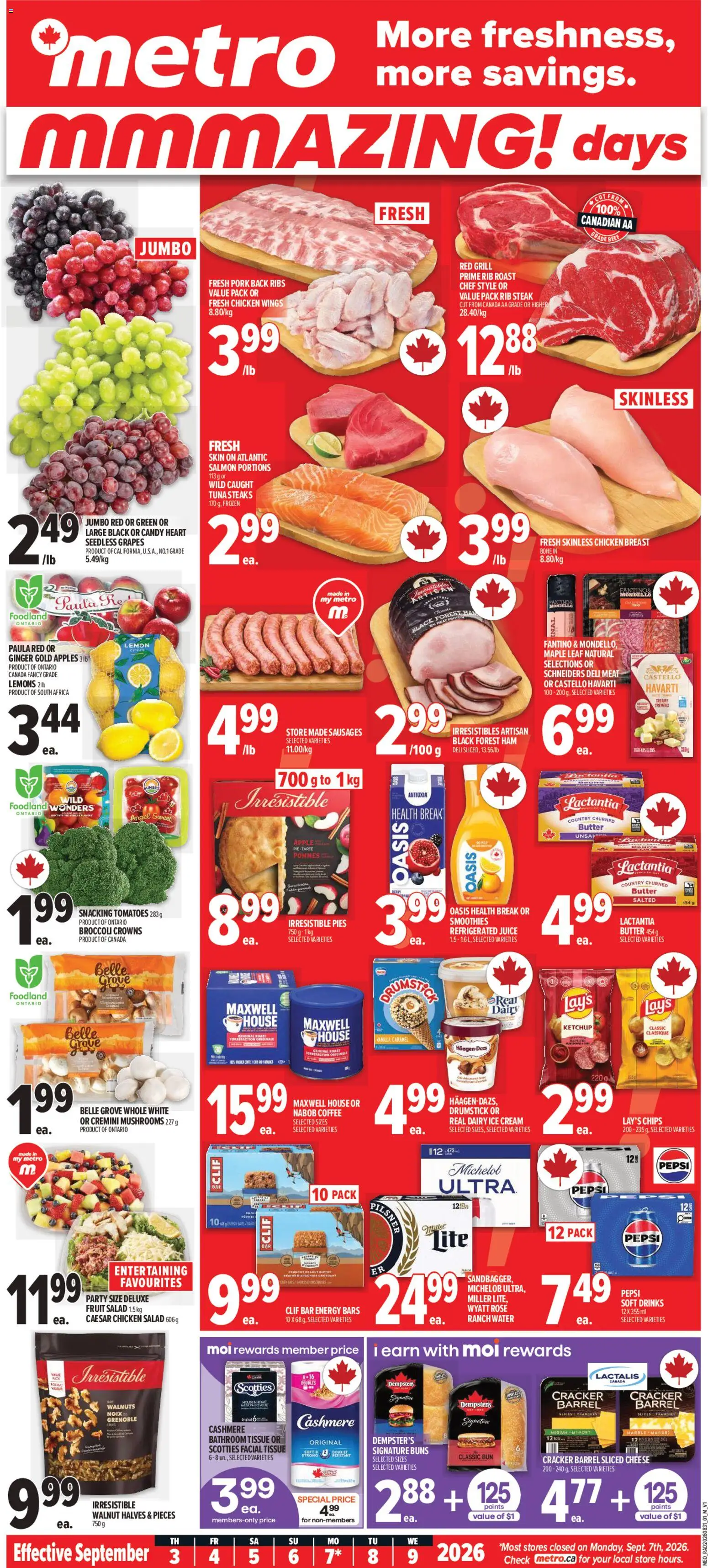 Preview of leaflet Metro weekly flyer / circulaire from shop Metro is valid from Sep 03, 2026
