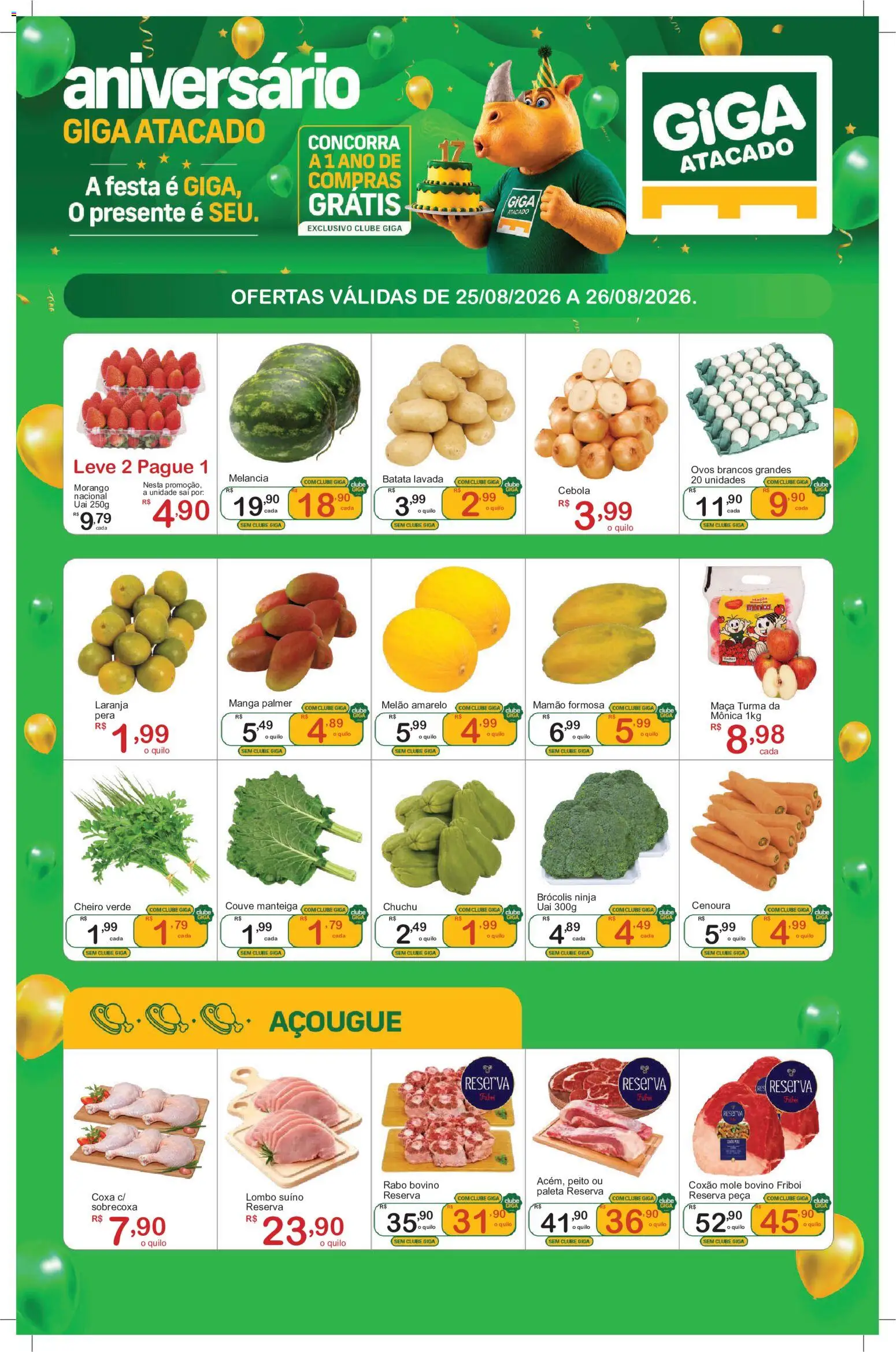 Pré-Visualização do folheto "GIGA Atacado ofertas Feirão" da loja GIGA Atacado válido a partir de 25/08/2026