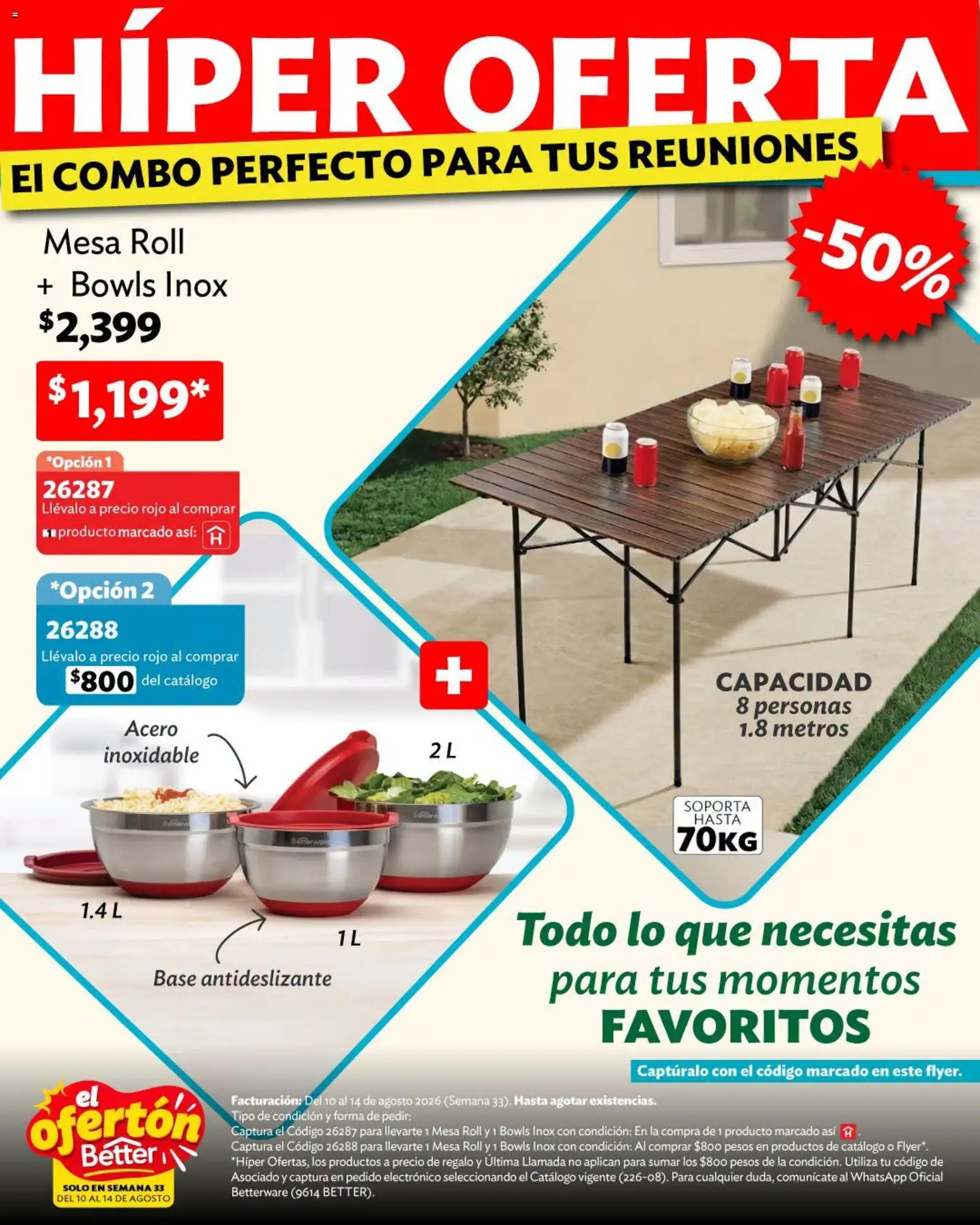 Vista previa las ofertas de la tienda Betterware - Betterware catálogo El Ofertón desde el 10/08/2026 
