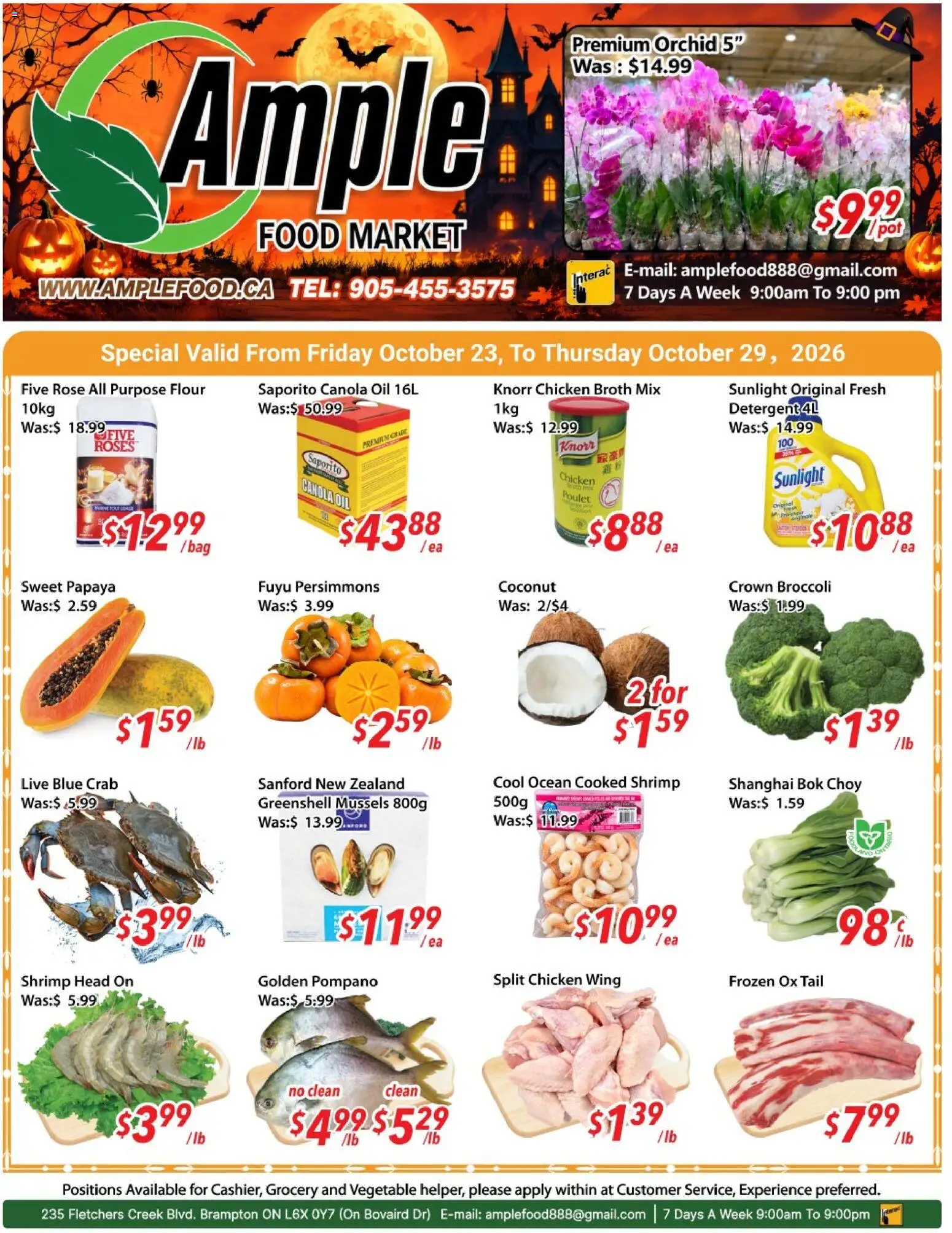 Preview of leaflet Ample Food Market weekly flyer Brampton from shop Ample Food Market is valid from Oct 23, 2026