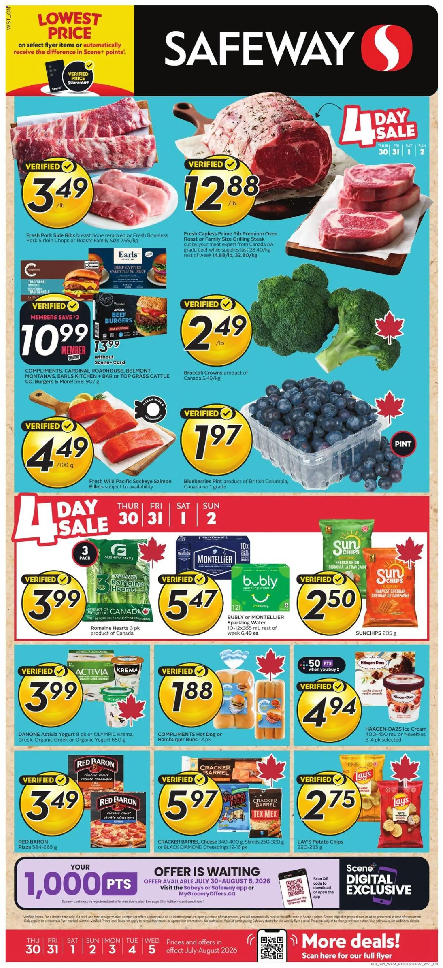 Preview of leaflet Safeway weekly flyer / circulaire from shop Safeway is valid from Jul 30, 2026