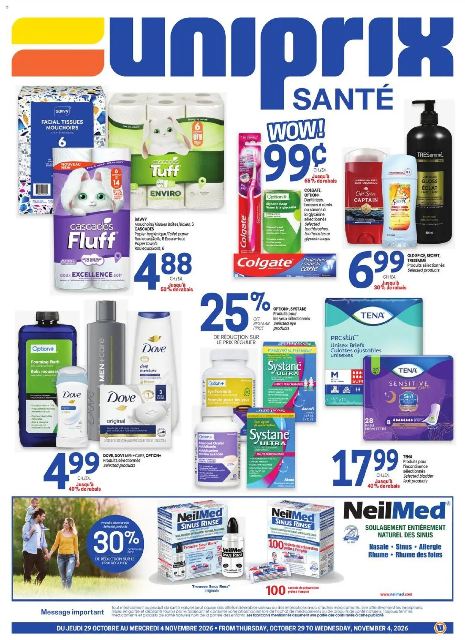 Preview of leaflet Uniprix - Uniprix Sante from shop Uniprix is valid from Oct 29, 2026