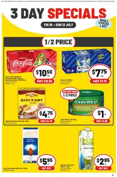 Preview of catalogue IGA 3 Day Specials - NSW from shop IGA valid 10/07/2026