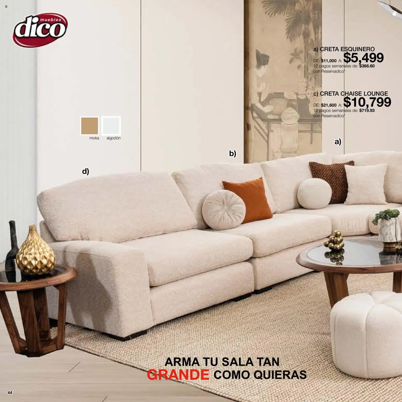 Vista previa las ofertas de la tienda Muebles Dico - Muebles Dico catálogo desde el 01/08/2026 